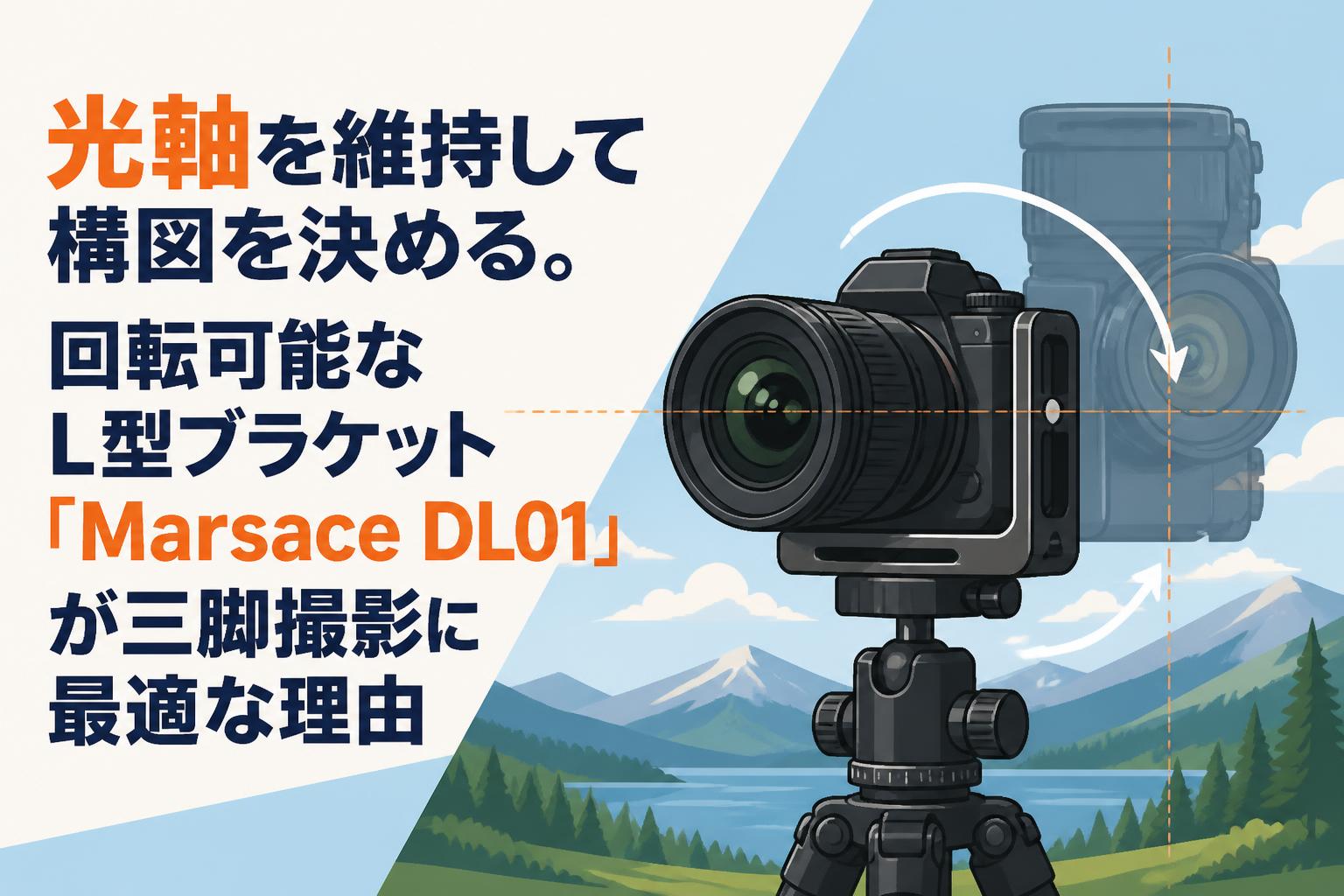 光軸を維持して構図を決める。回転可能なL型ブラケット「Marsace DL01」が三脚撮影に最適な理由