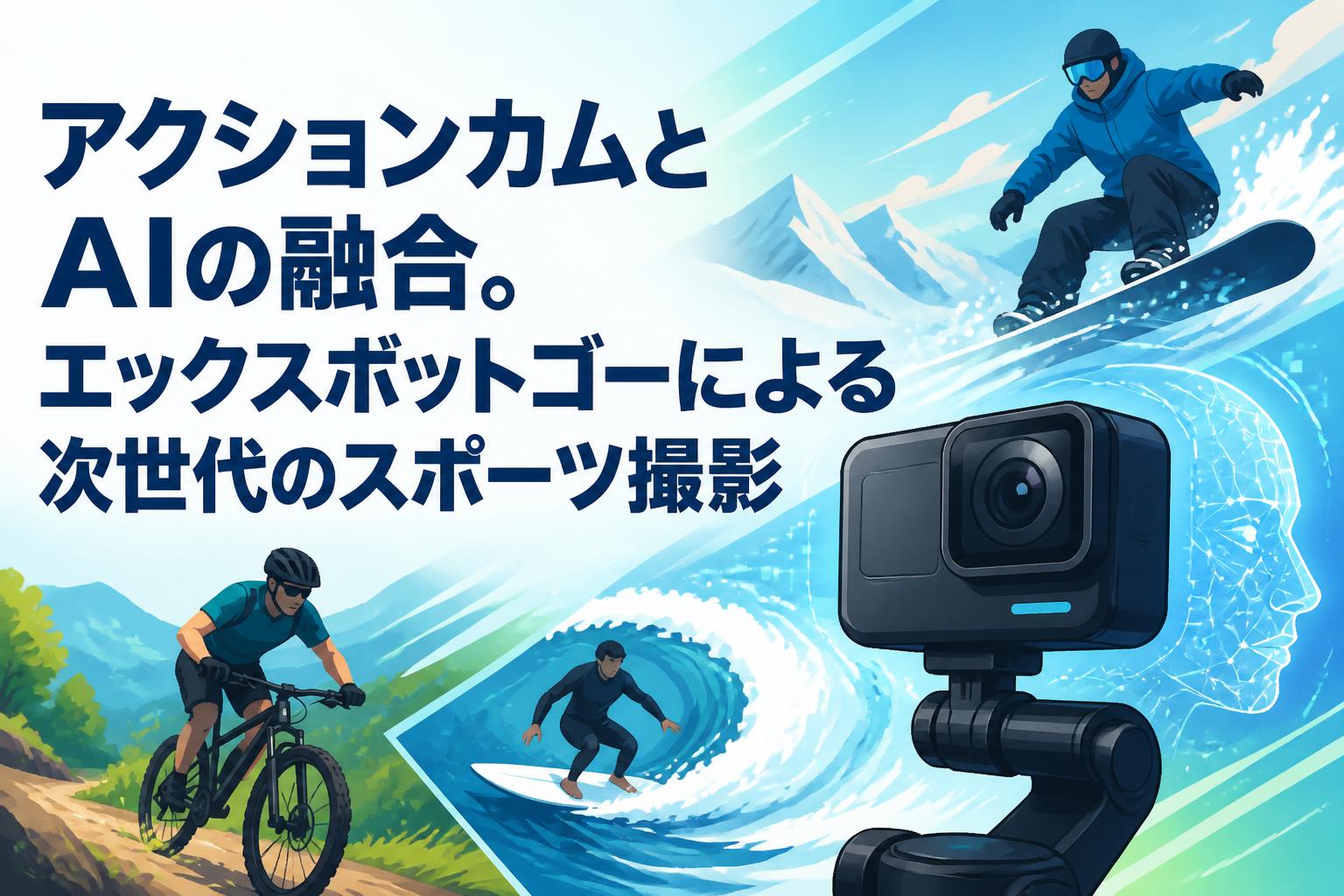 アクションカムとAIの融合。エックスボットゴーによる次世代のスポーツ撮影