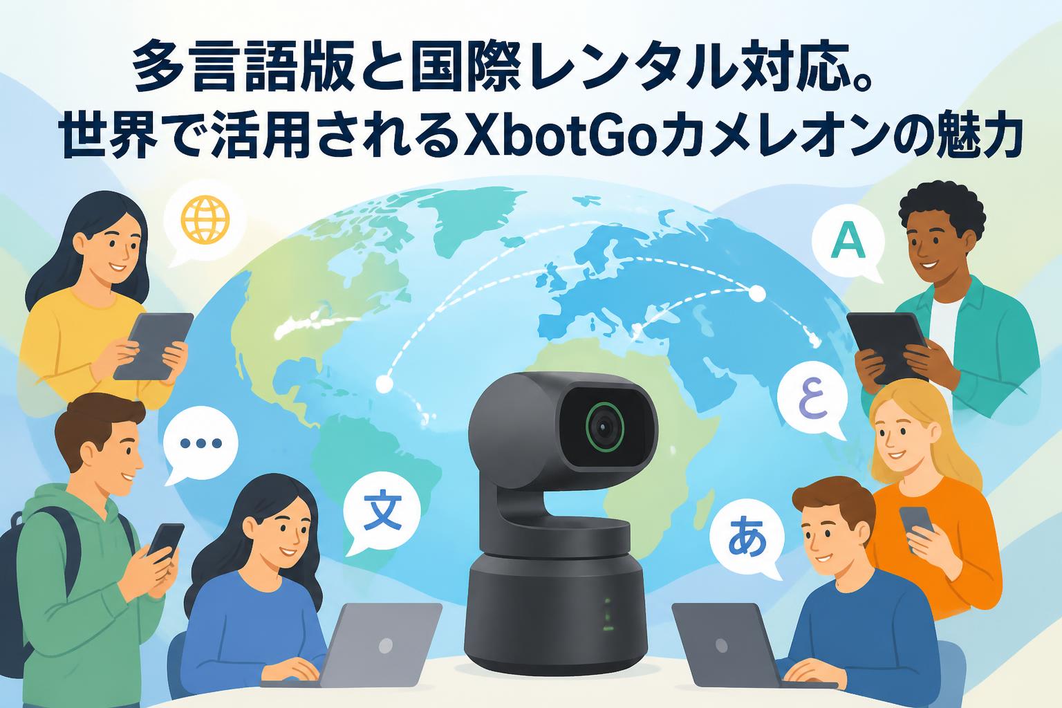 多言語版と国際レンタル対応。世界で活用されるXbotGoカメレオンの魅力