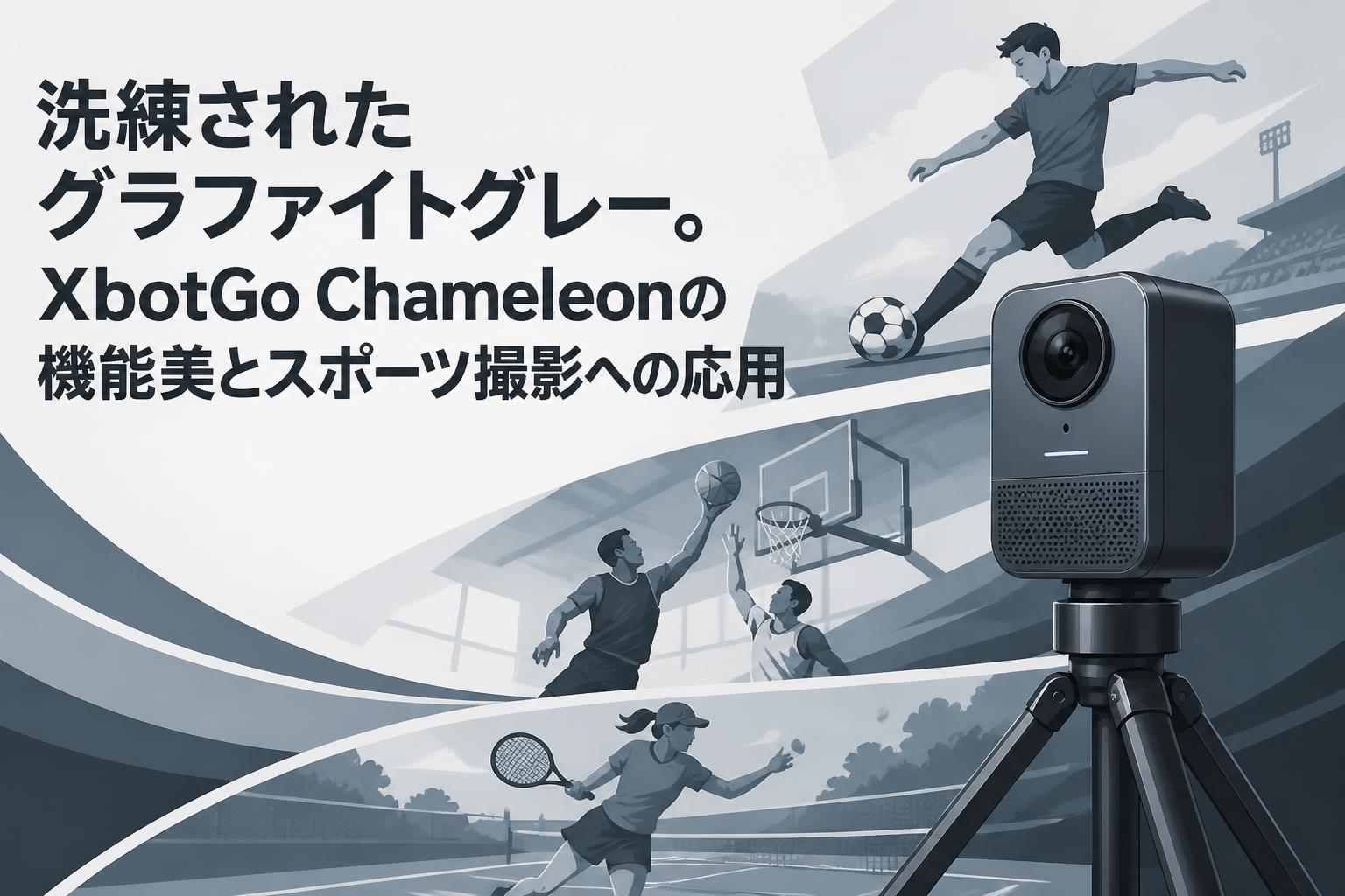 洗練されたグラファイトグレー。XbotGo Chameleonの機能美とスポーツ撮影への応用