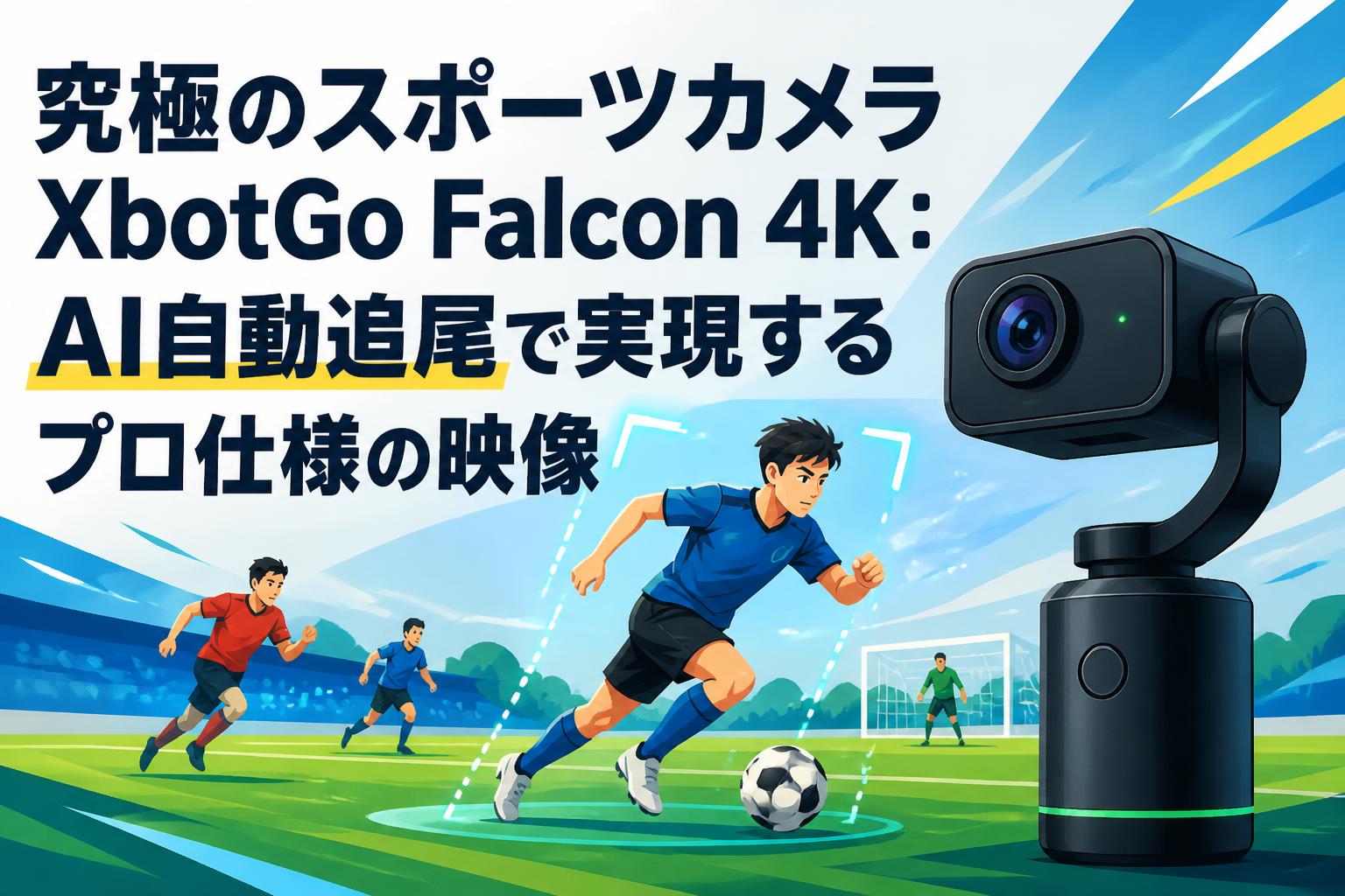 究極のスポーツカメラXbotGo Falcon 4K：AI自動追尾で実現するプロ仕様の映像