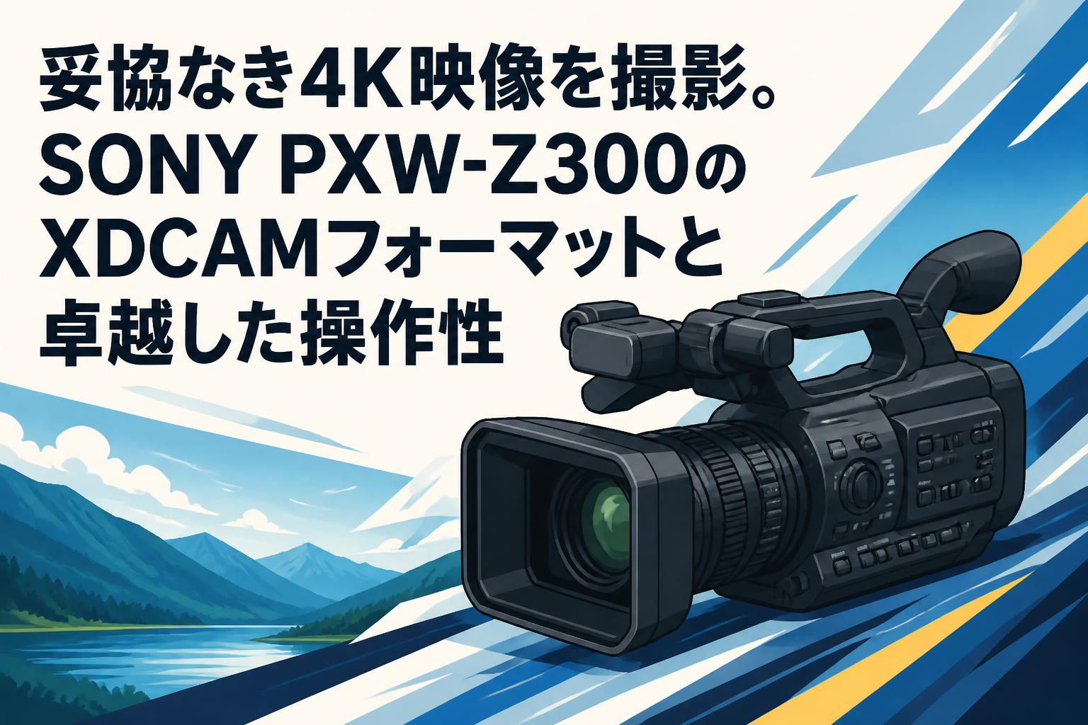 妥協なき4K映像を撮影。SONY PXW-Z300のXDCAMフォーマットと卓越した操作性