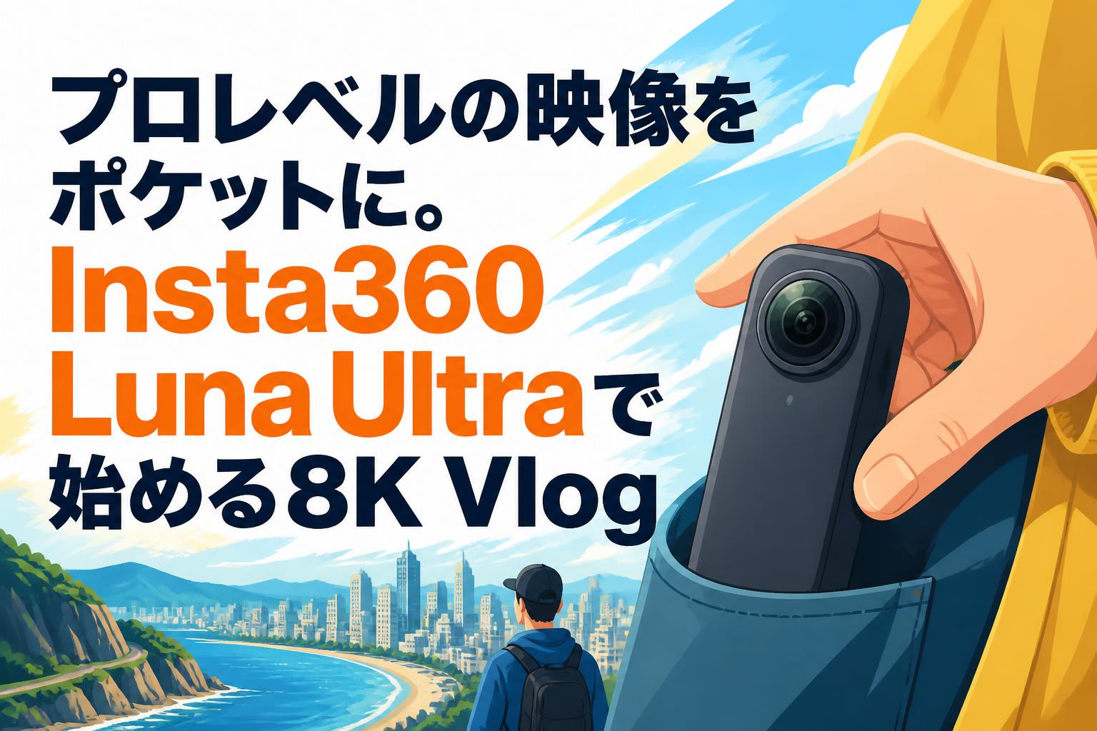 プロレベルの映像をポケットに。Insta360 Luna Ultraで始める8K Vlog