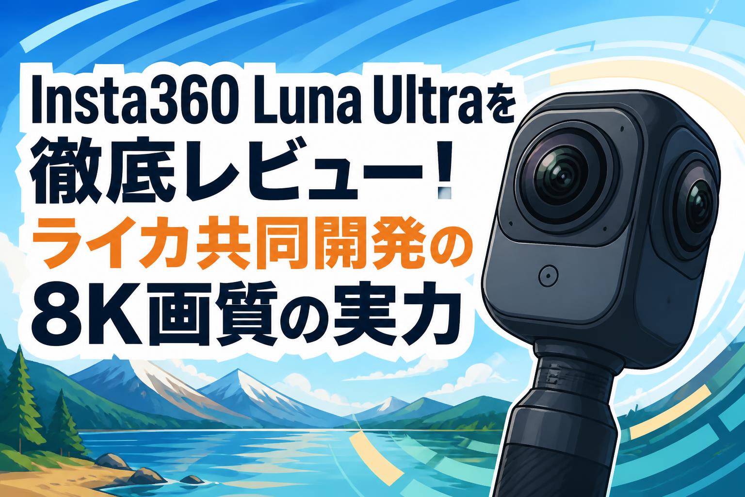 Insta360 Luna Ultraを徹底レビュー！ライカ共同開発の8K画質の実力