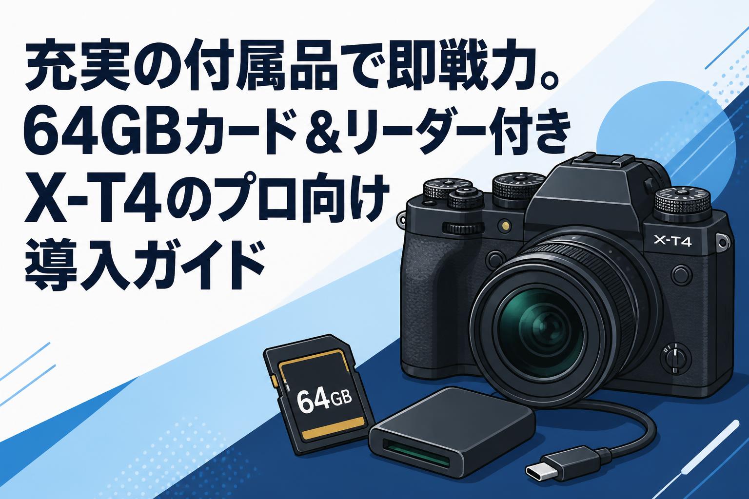 充実の付属品で即戦力。64GBカード＆リーダー付きX-T4のプロ向け導入ガイド