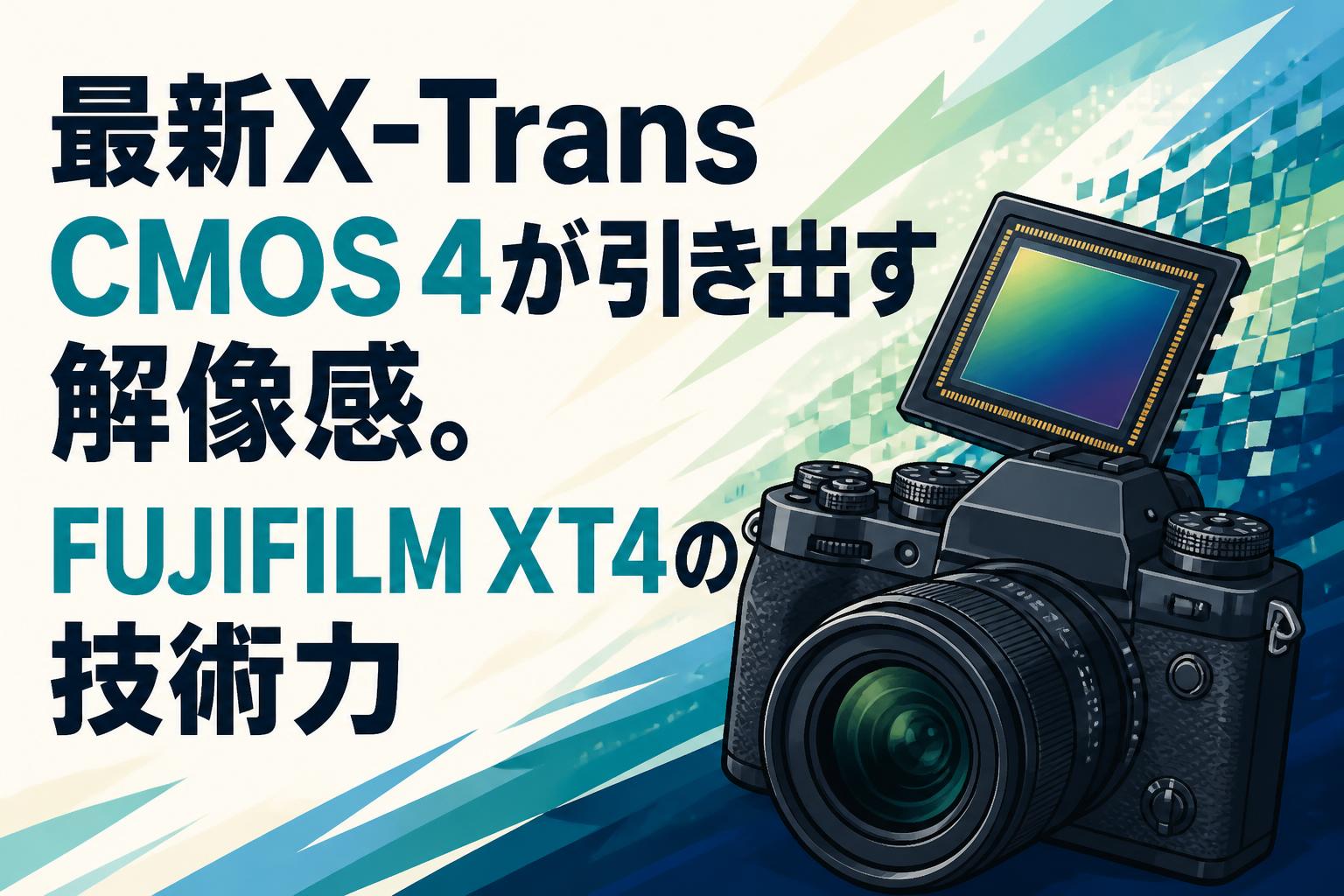 最新X-Trans CMOS 4が引き出す解像感。FUJIFILM XT4の技術力