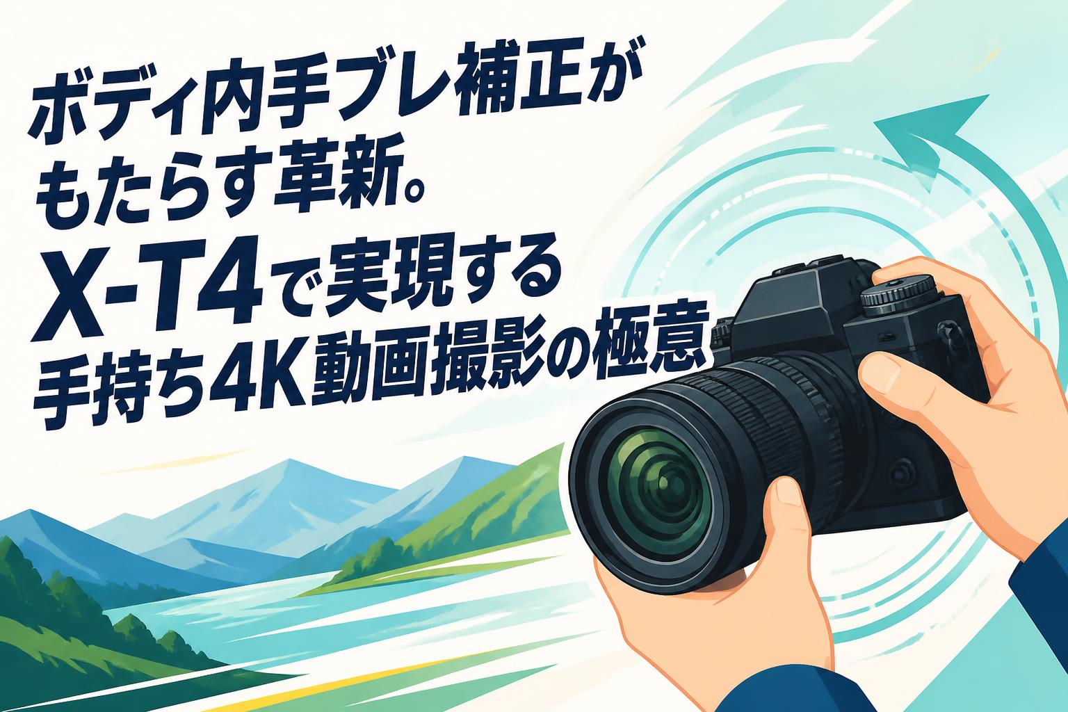 ボディ内手ブレ補正がもたらす革新。X-T4で実現する手持ち4K動画撮影の極意