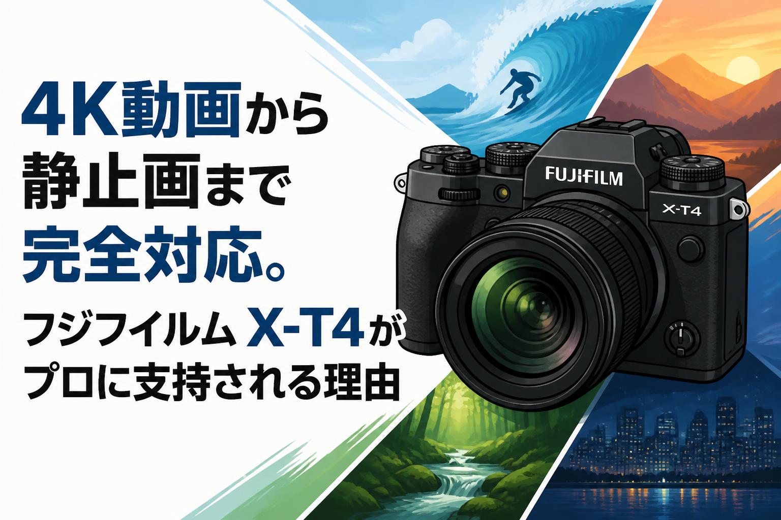 4K動画から静止画まで完全対応。フジフイルム X-T4がプロに支持される理由