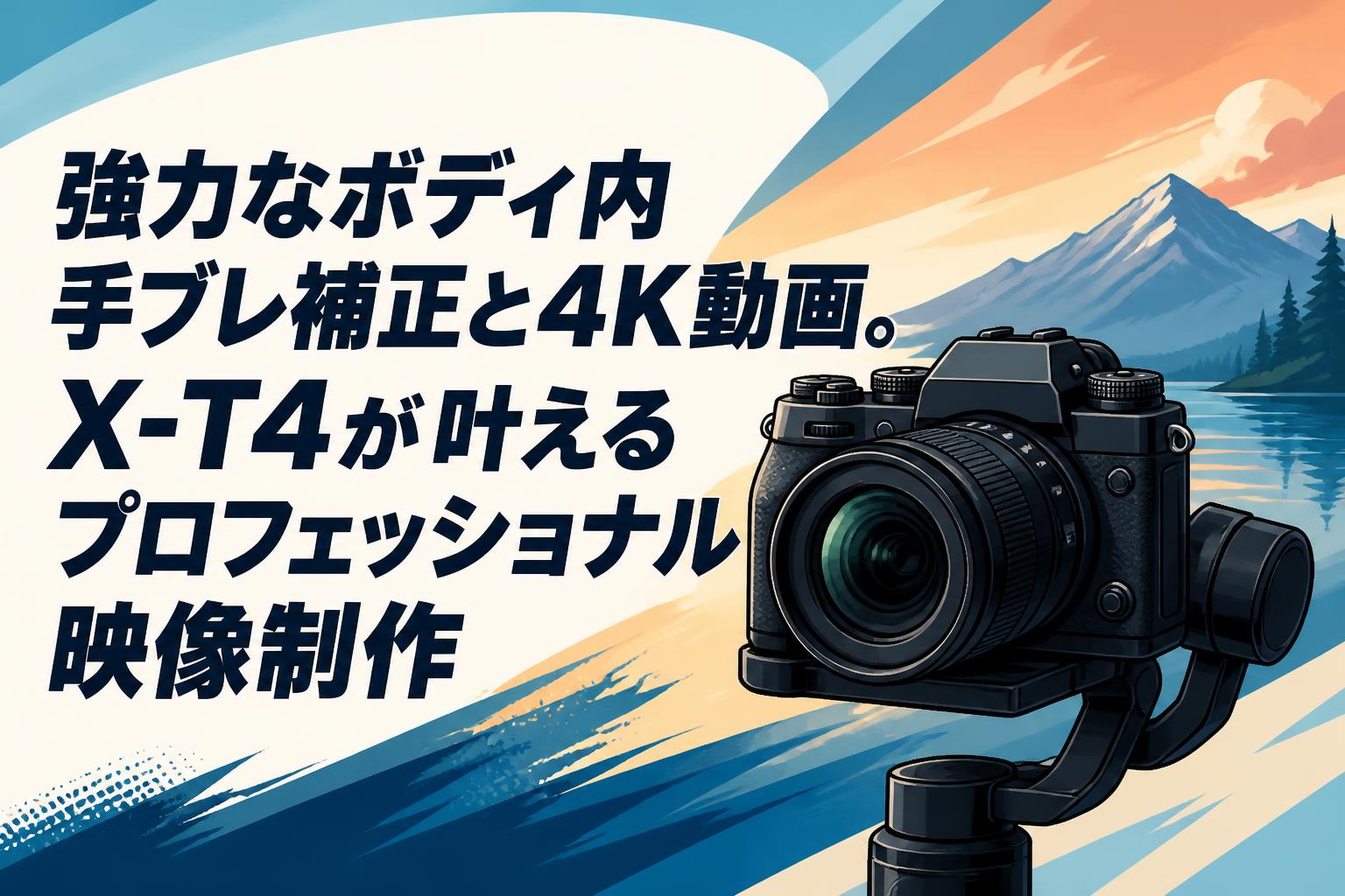強力なボディ内手ブレ補正と4K動画。X-T4が叶えるプロフェッショナル映像制作