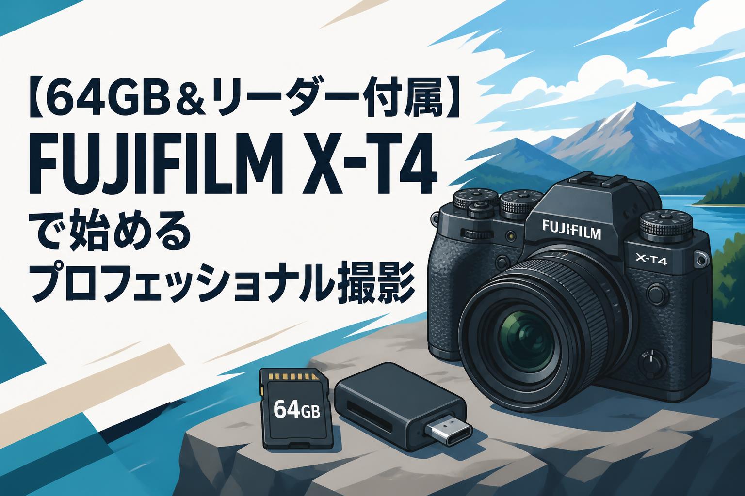 【64GB＆リーダー付属】FUJIFILM X-T4で始めるプロフェッショナル撮影