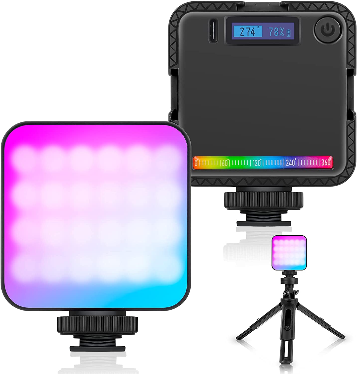 Sisfung RGB撮影ライト LED撮影ライトポータブル用 2500K-9000K | パンダスタジオ・レンタル公式サイト