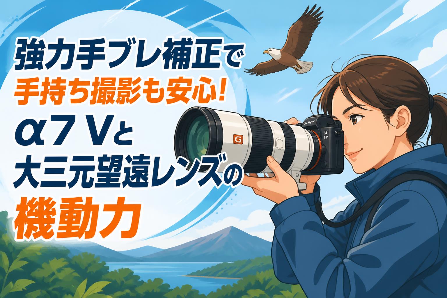 強力手ブレ補正で手持ち撮影も安心！α7 Vと大三元望遠レンズの機動力