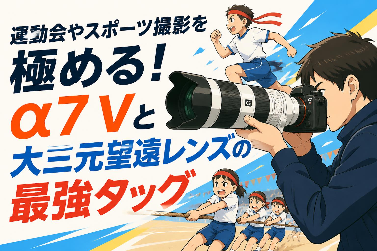 運動会やスポーツ撮影を極める！α7 Vと大三元望遠レンズの最強タッグ