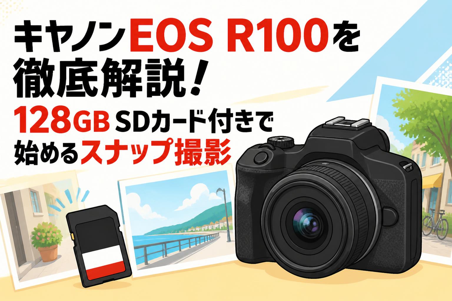 キヤノンEOS R100を徹底解説！128GB SDカード付きで始めるスナップ撮影