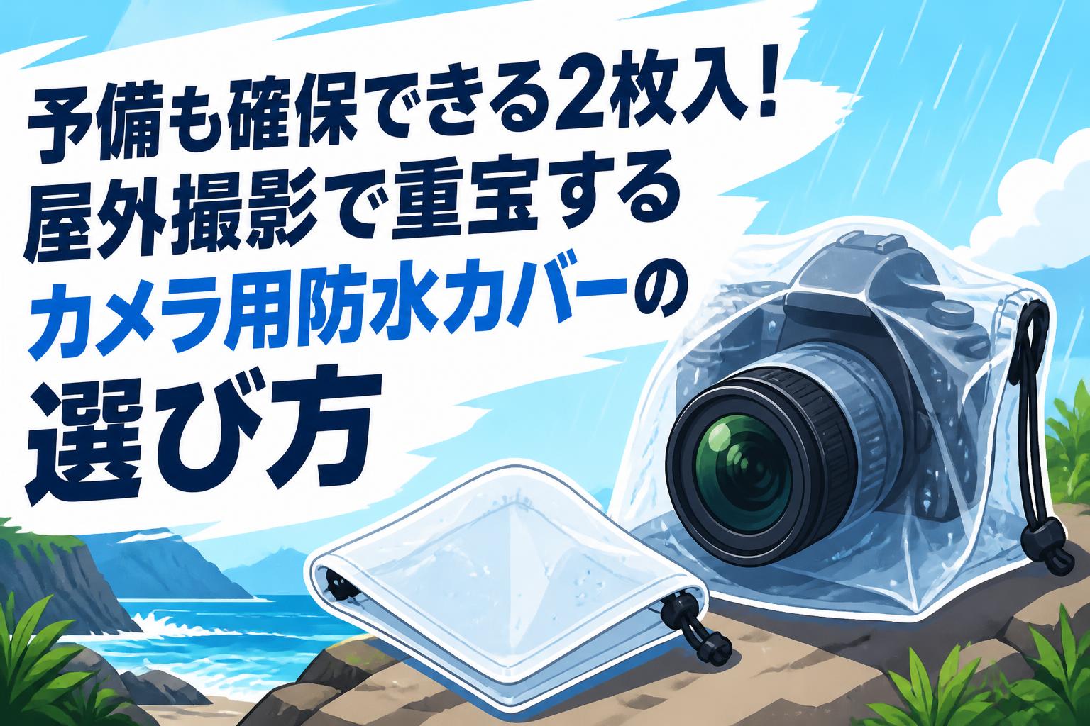 予備も確保できる2枚入！屋外撮影で重宝するカメラ用防水カバーの選び方