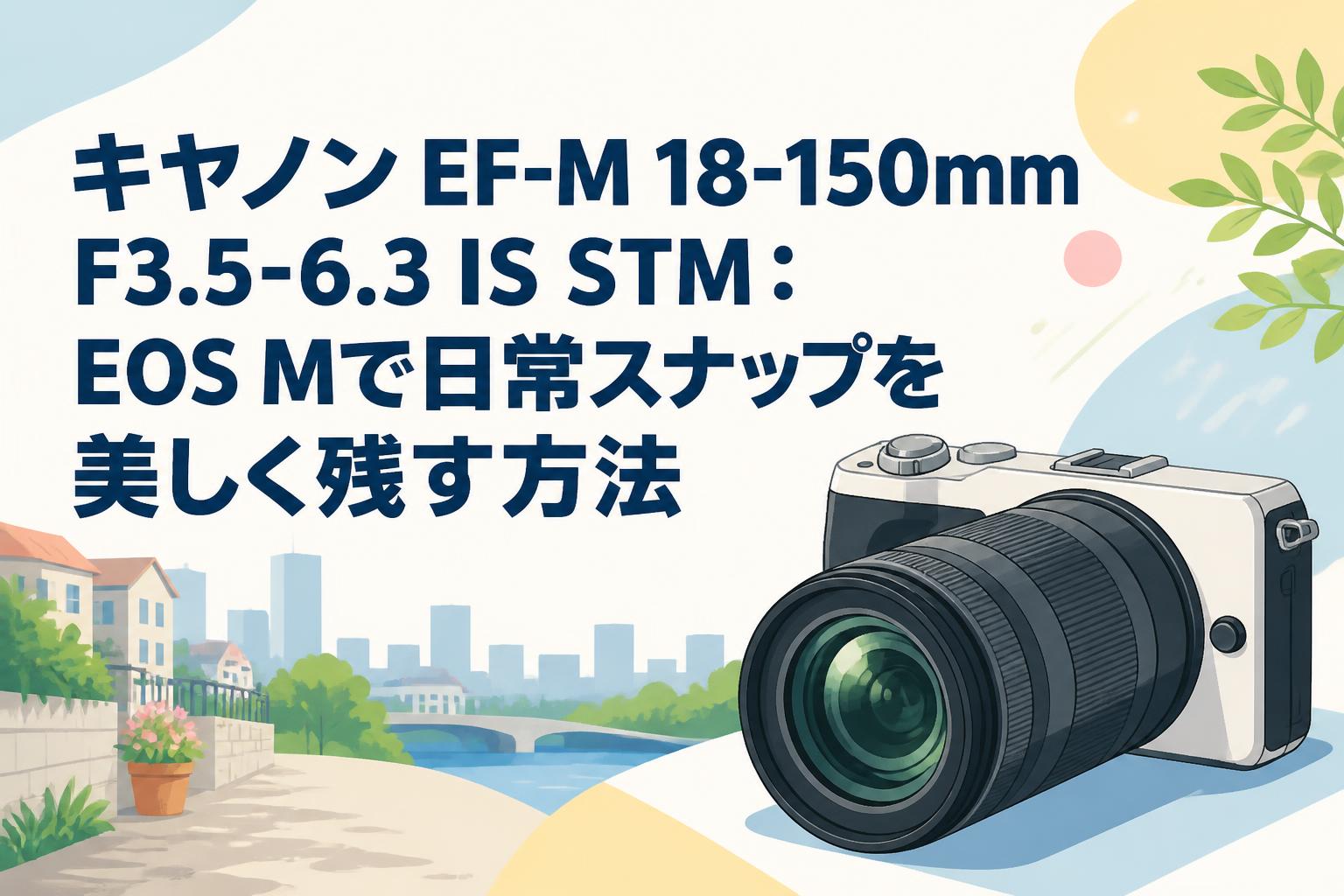 キヤノン EF-M 18-150mm F3.5-6.3 IS STM：EOS Mで日常スナップを美しく残す方法