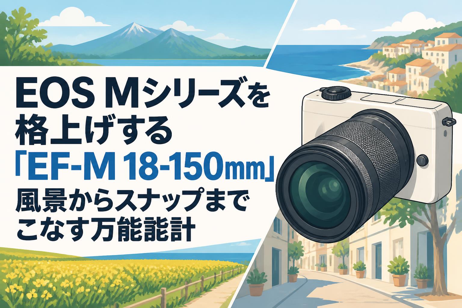 EOS Mシリーズを格上げする「EF-M 18-150mm」風景からスナップまでこなす万能設計