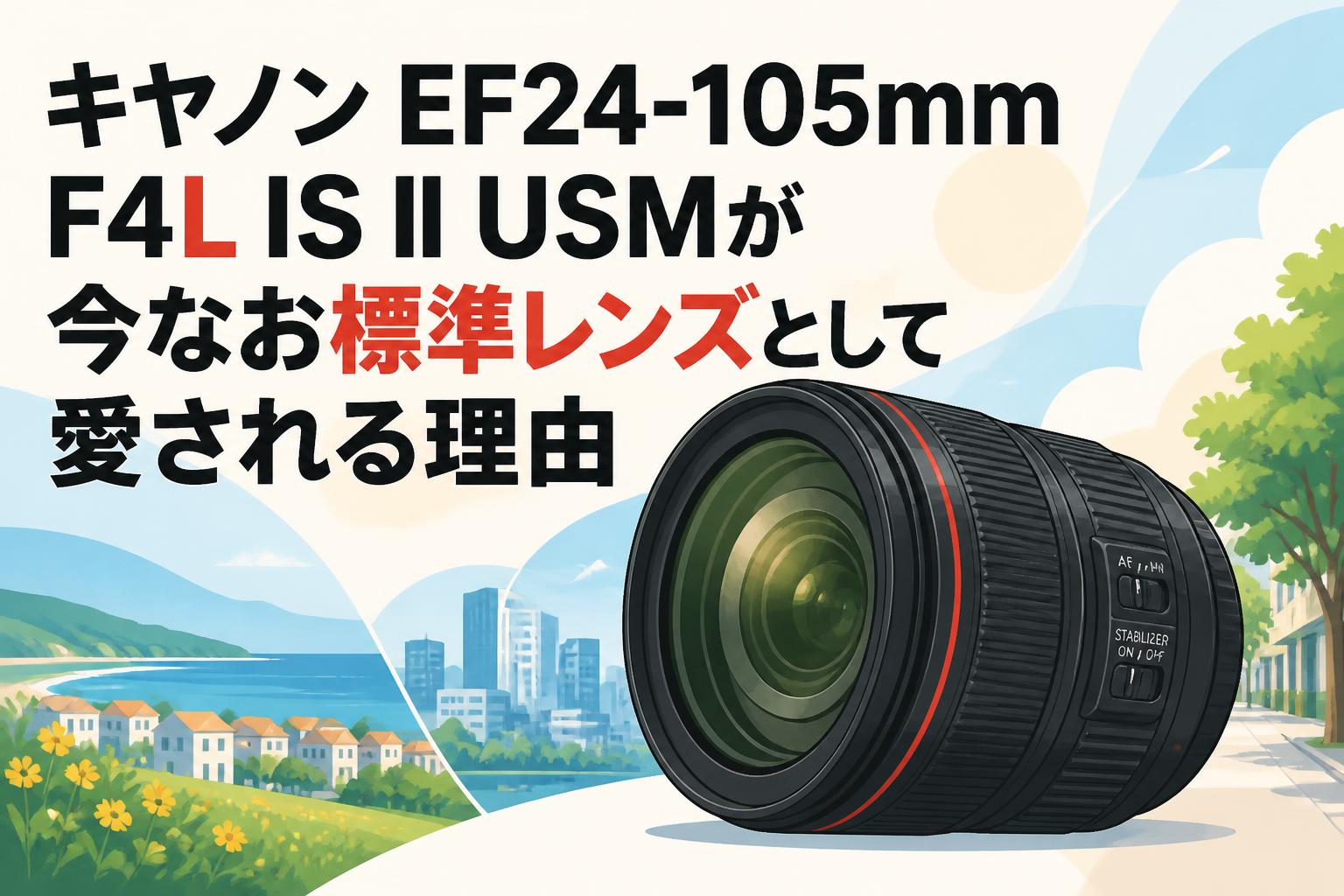 キヤノン EF24-105mm F4L IS II USMが今なお標準レンズとして愛される理由