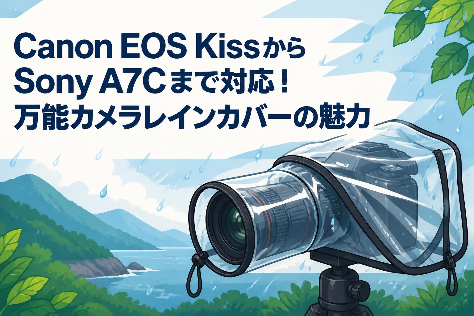 Canon EOS KissからSony A7Cまで対応！万能カメラレインカバーの魅力