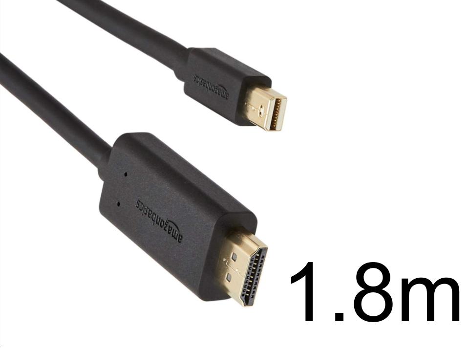 Mini DisplayPort – HDMI 変換ケーブル 4K解像度対応(1.8m) | パンダスタジオ・レンタル公式サイト