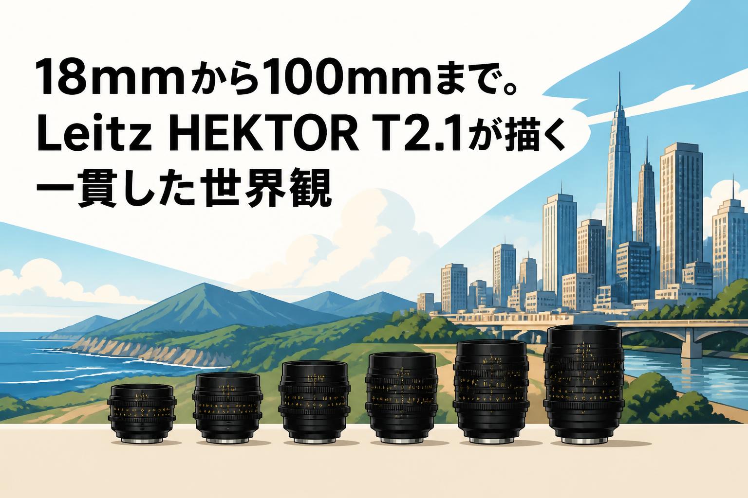18mmから100mmまで。Leitz HEKTOR T2.1が描く一貫した世界観