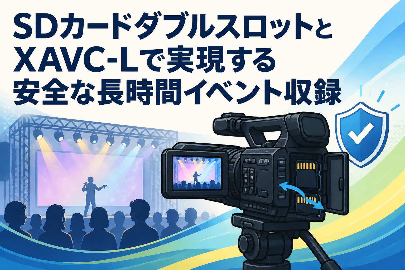 SDカードダブルスロットとXAVC-Lで実現する安全な長時間イベント収録