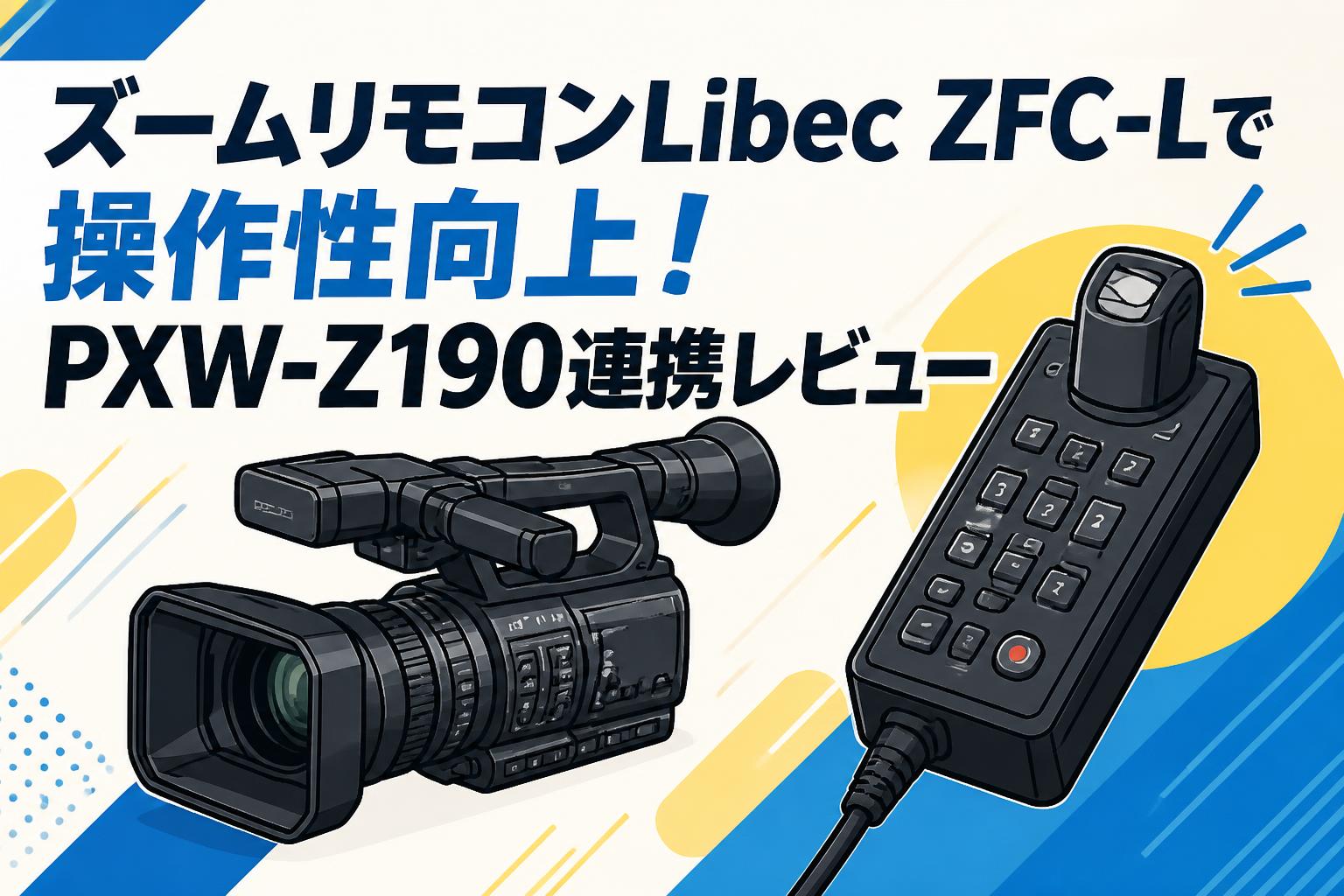 ズームリモコンLibec ZFC-Lで操作性向上！PXW-Z190連携レビュー