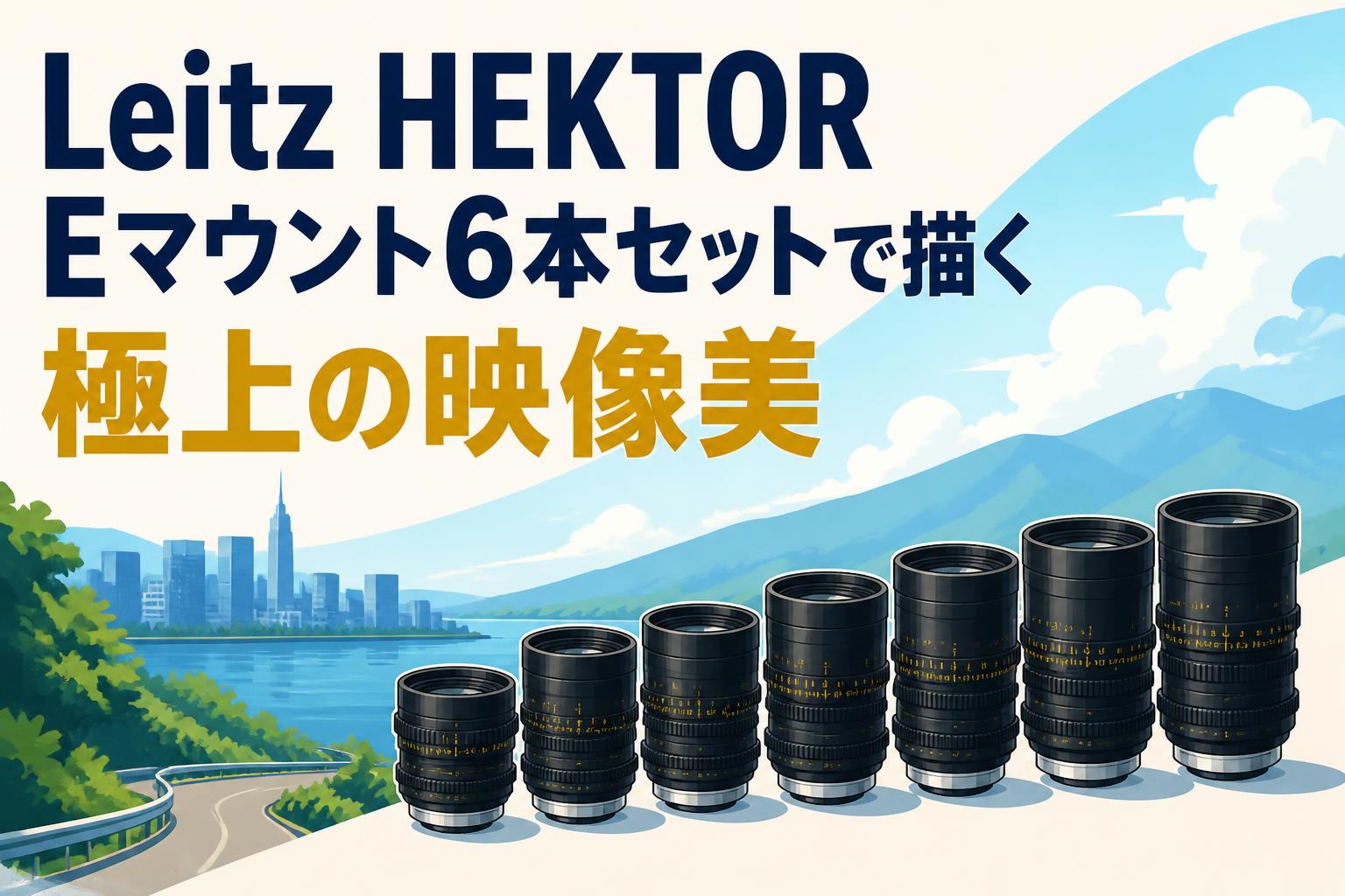 Leitz HEKTOR Eマウント6本セットで描く極上の映像美