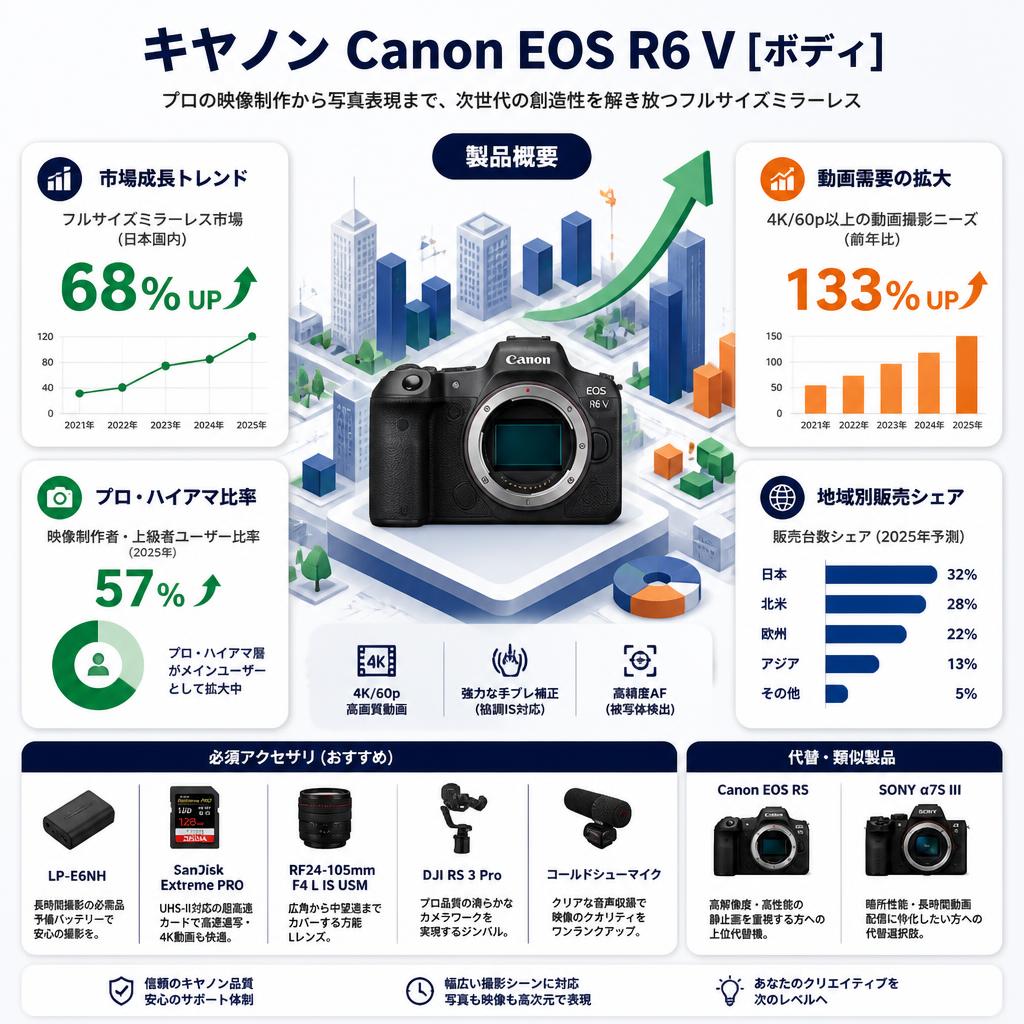 キヤノン Canon EOS R6 V [ボディ] 関連機器・周辺機器