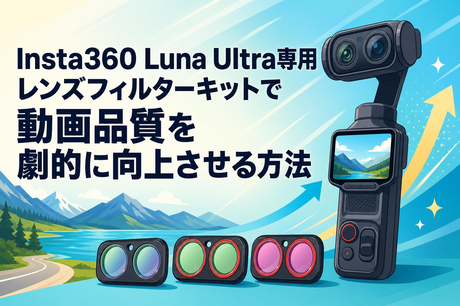 Insta360 Luna Ultra専用レンズフィルターキットで動画品質を劇的に向上させる方法