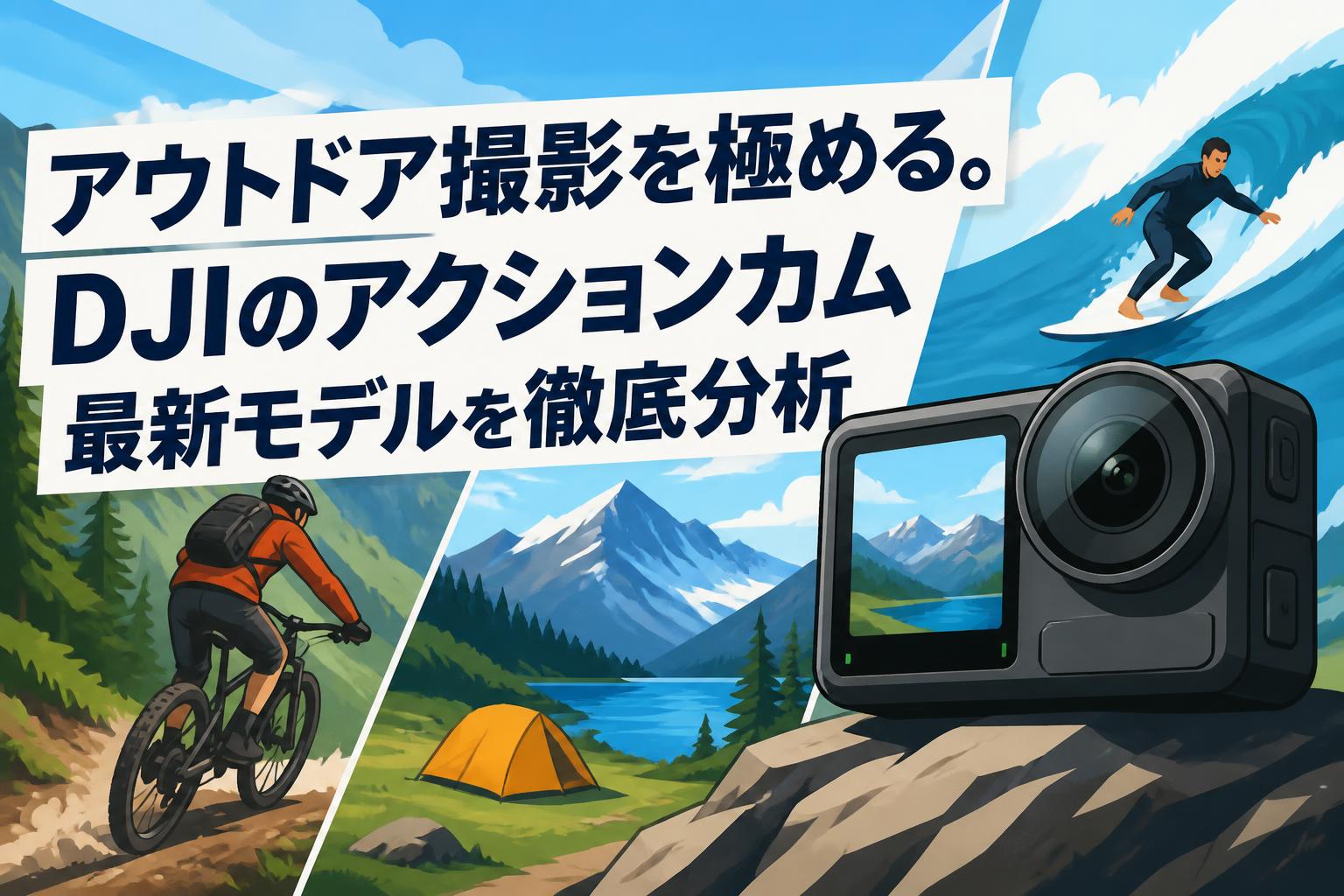アウトドア撮影を極める。DJIのアクションカム最新モデルを徹底分析