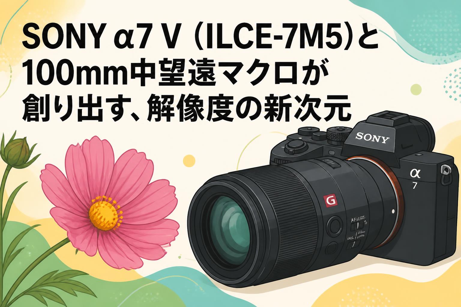SONY α7 V（ILCE-7M5）と100mm中望遠マクロが創り出す、解像度の新次元