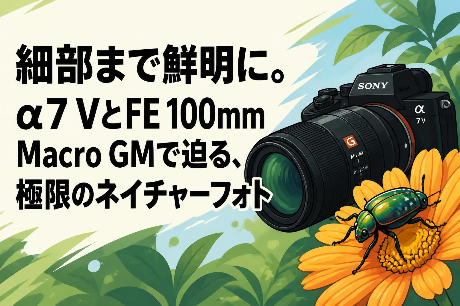 細部まで鮮明に。α7 VとFE 100mm Macro GMで迫る、極限のネイチャーフォト