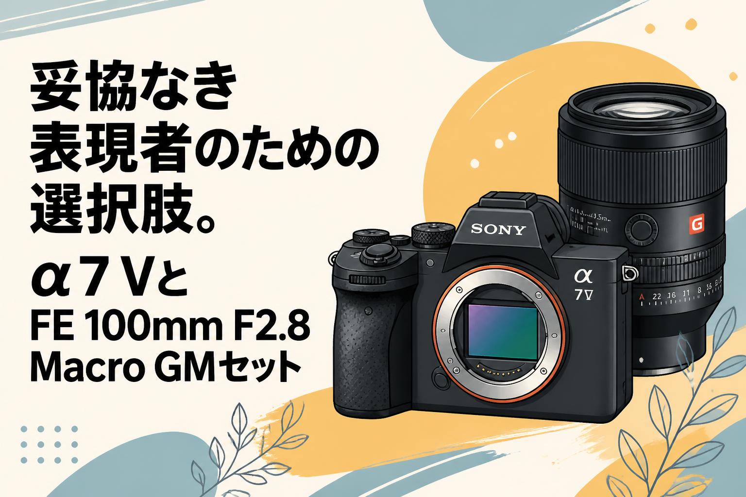 妥協なき表現者のための選択肢。α7 VとFE 100mm F2.8 Macro GMセット