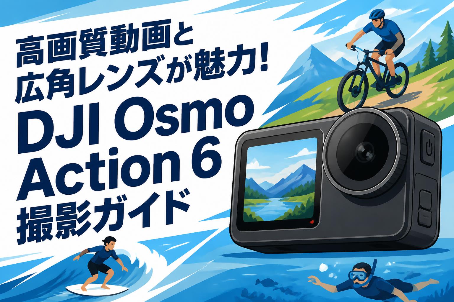 高画質動画と広角レンズが魅力！DJI Osmo Action 6撮影ガイド