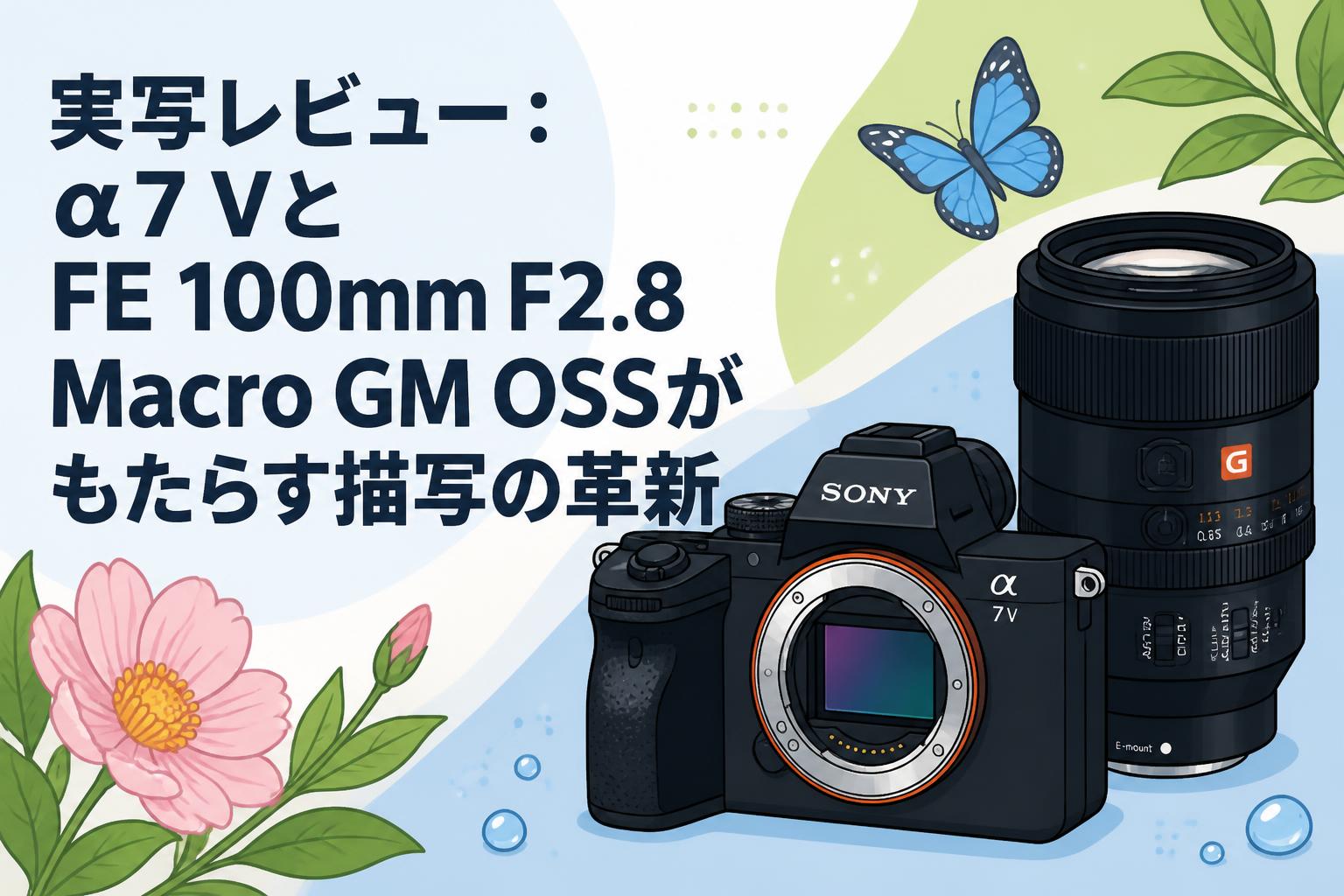 実写レビュー：α7 VとFE 100mm F2.8 Macro GM OSSがもたらす描写の革新