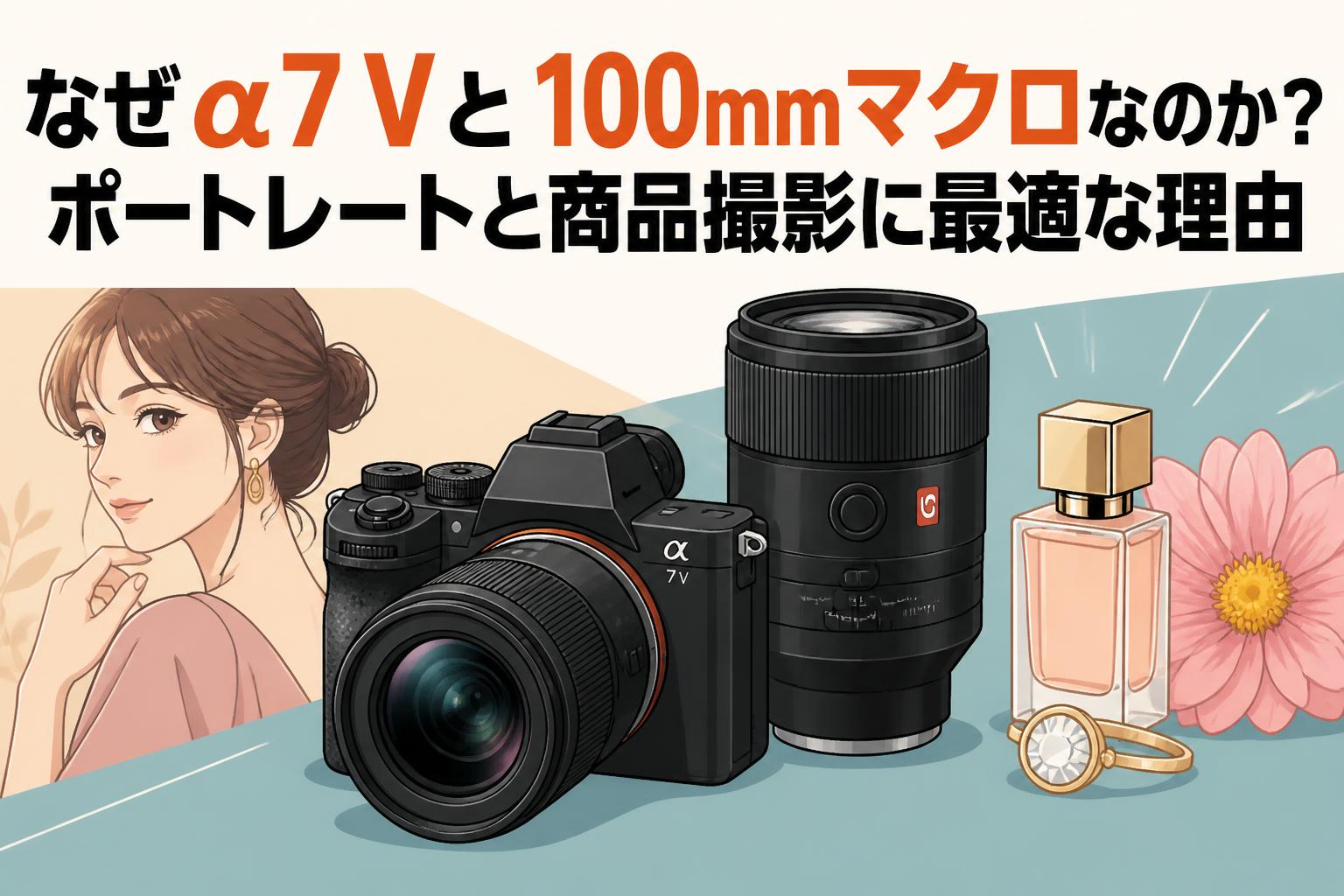 なぜα7 Vと100mmマクロなのか？ポートレートと商品撮影に最適な理由