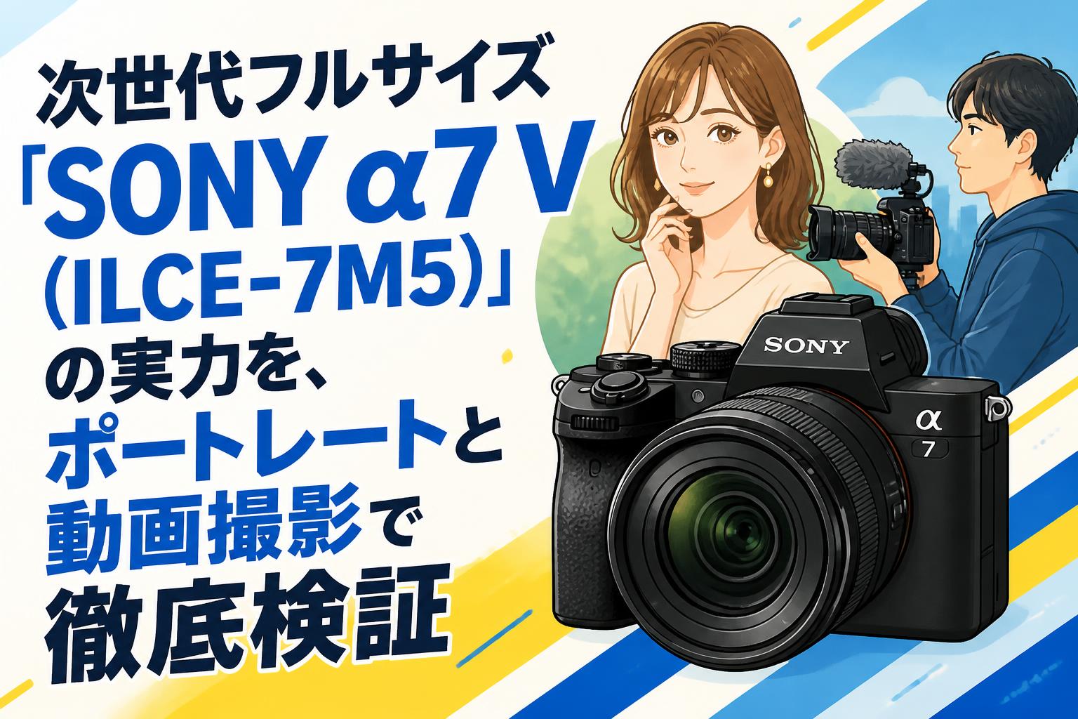 次世代フルサイズ「SONY α7 V (ILCE-7M5)」の実力を、ポートレートと動画撮影で徹底検証