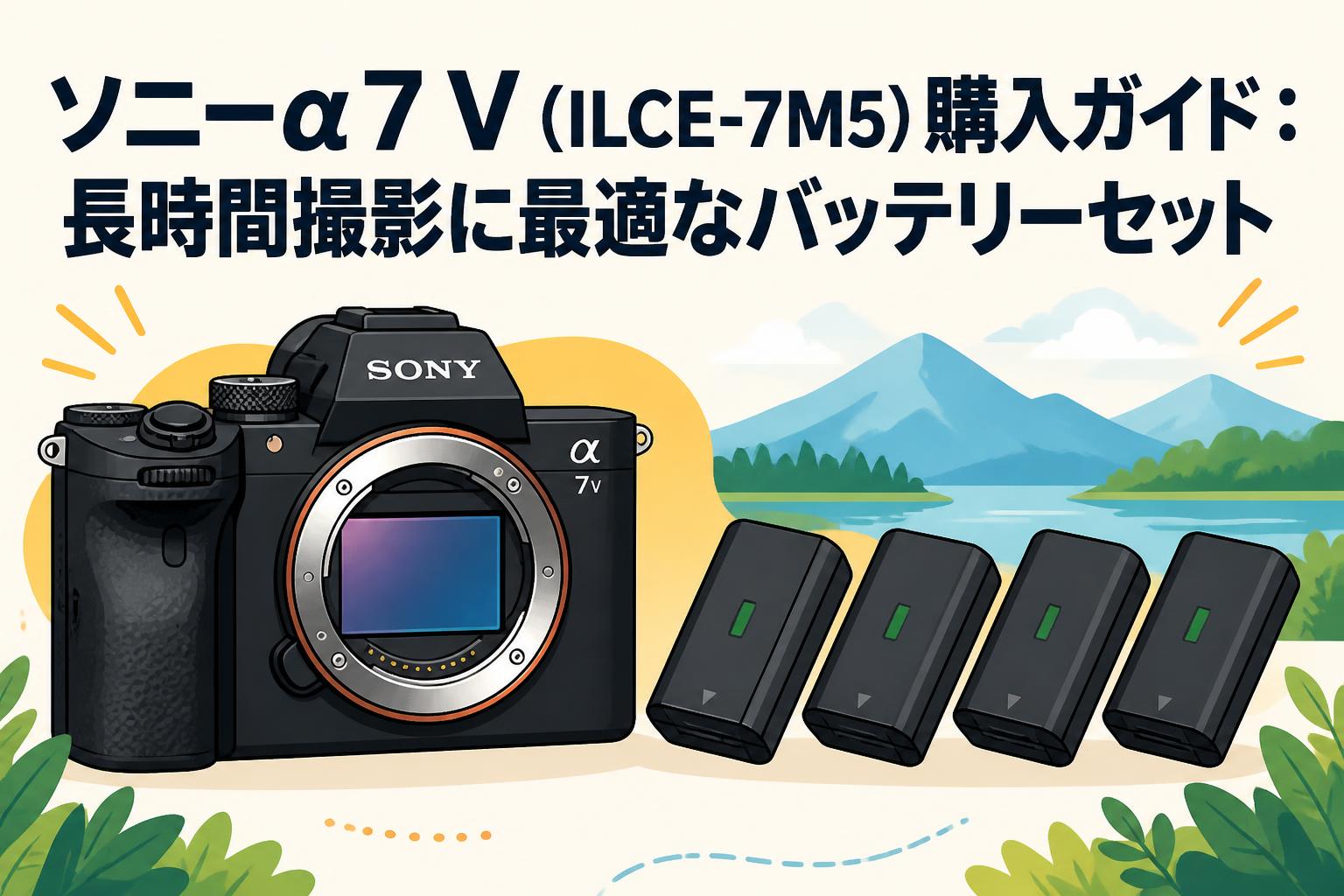 ソニーα7 V（ILCE-7M5）購入ガイド：長時間撮影に最適なバッテリーセット