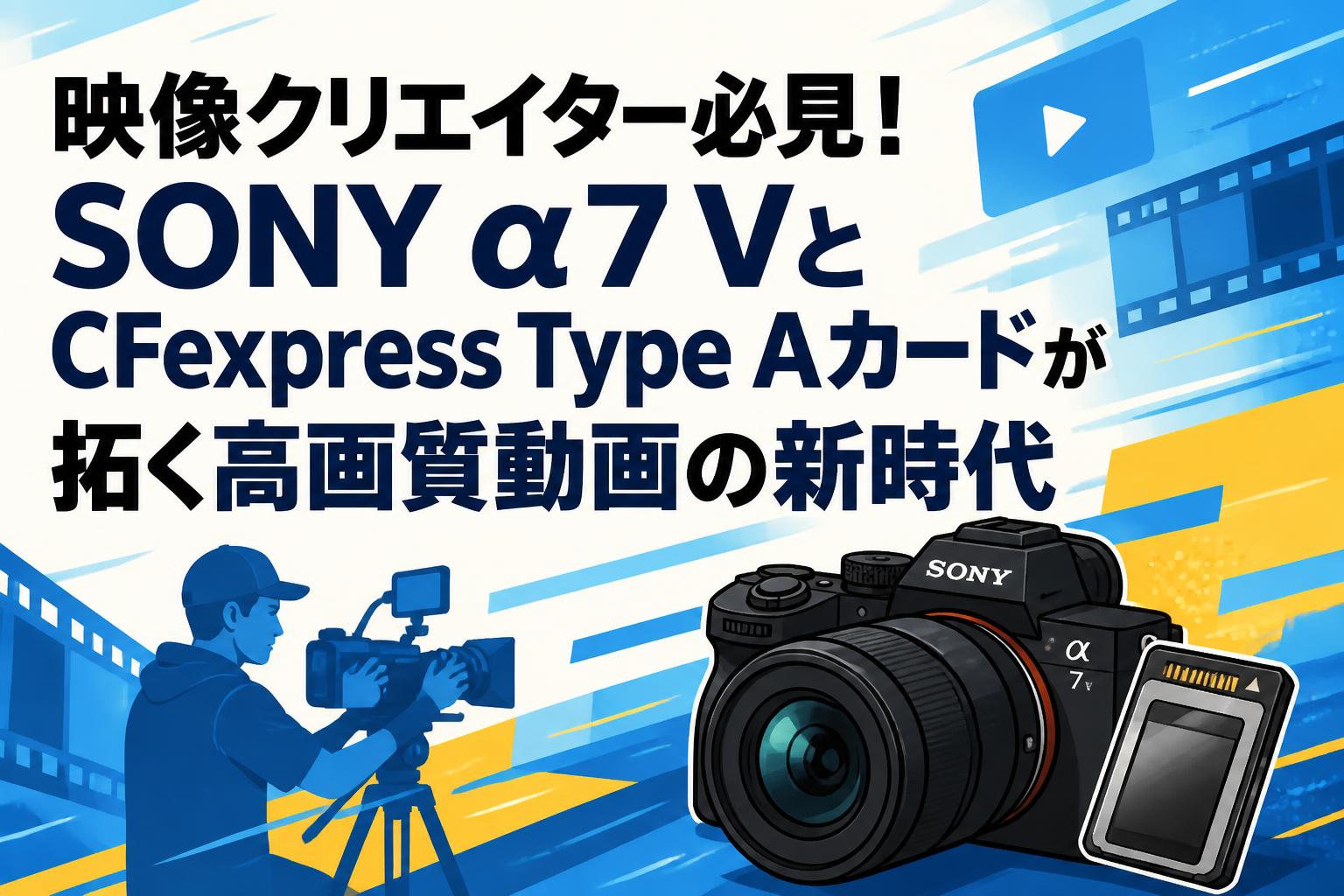 映像クリエイター必見！SONY α7 VとCFexpress Type Aカードが拓く高画質動画の新時代
