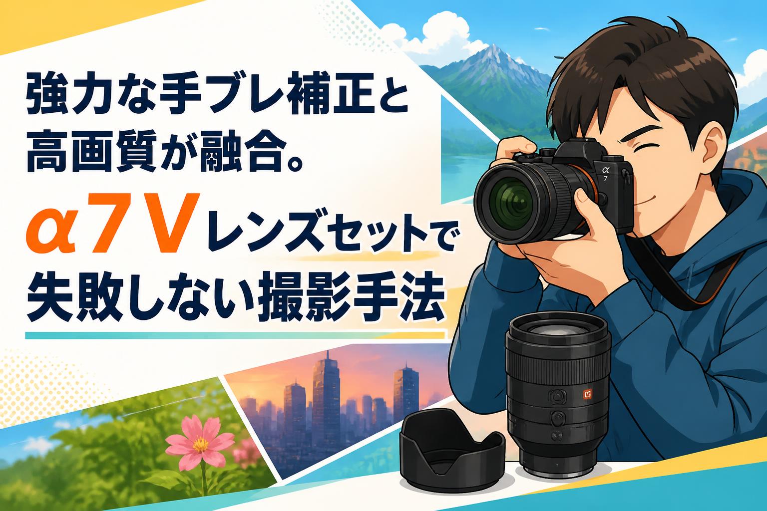 強力な手ブレ補正と高画質が融合。α7 Vレンズセットで失敗しない撮影手法