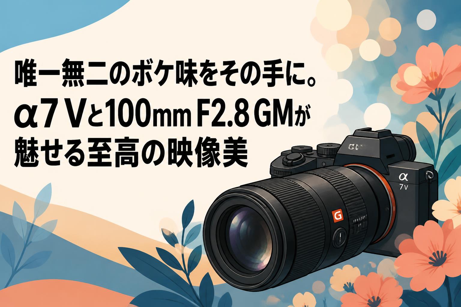 唯一無二のボケ味をその手に。α7 Vと100mm F2.8 GMが魅せる至高の映像美