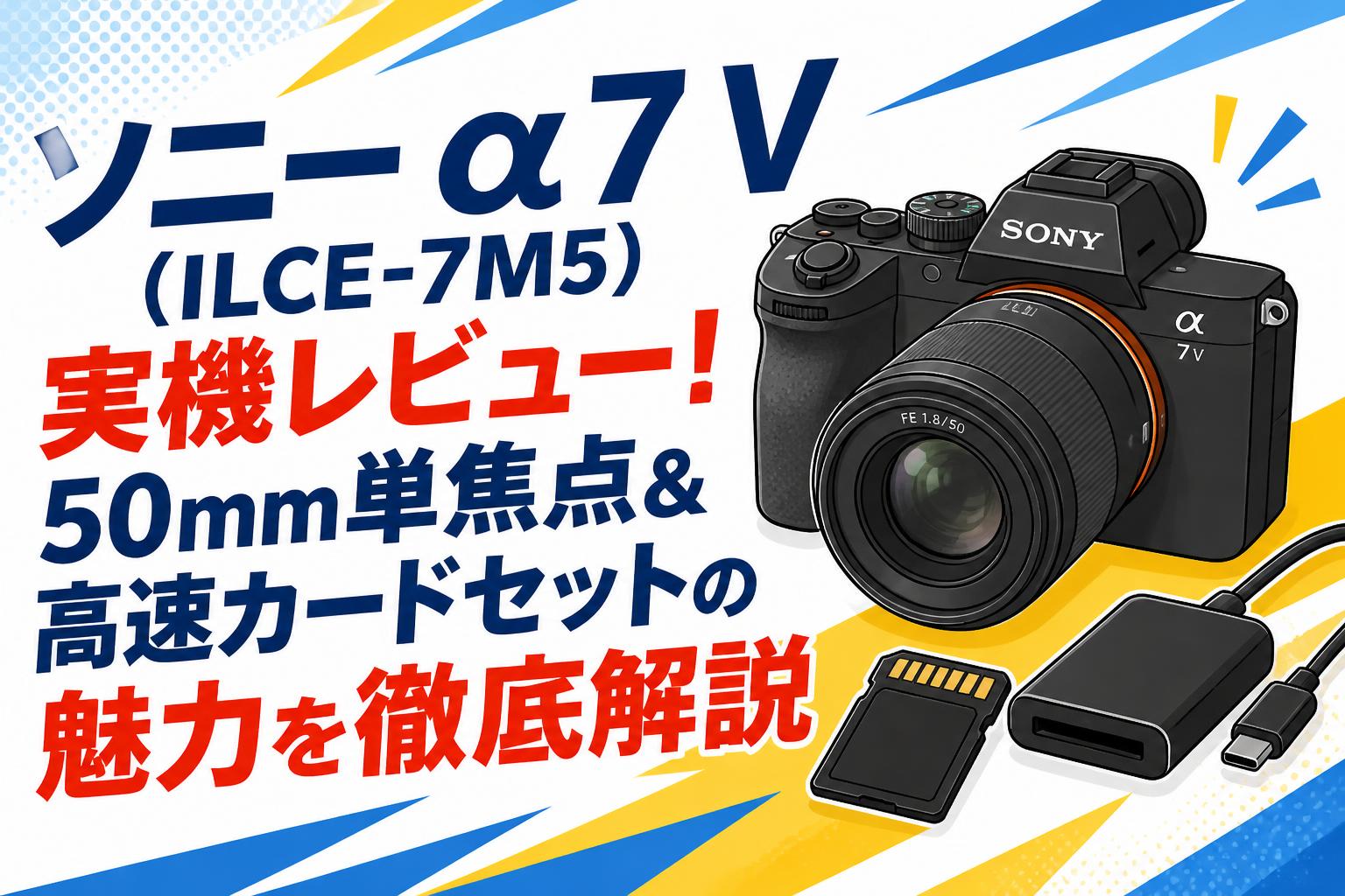 ソニー α7 V (ILCE-7M5) 実機レビュー！50mm単焦点＆高速カードセットの魅力を徹底解説