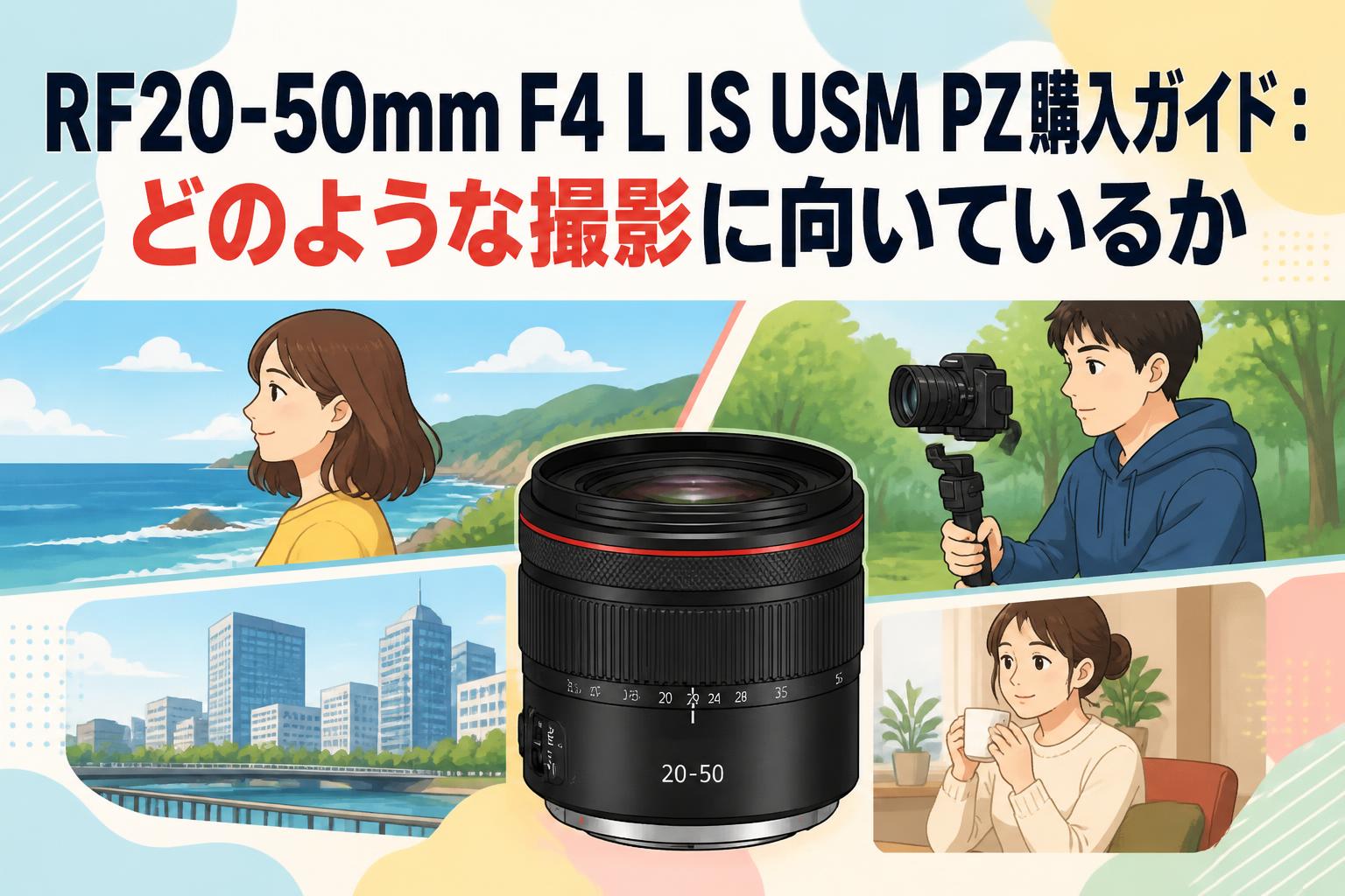 RF20-50mm F4 L IS USM PZ購入ガイド：どのような撮影に向いているか