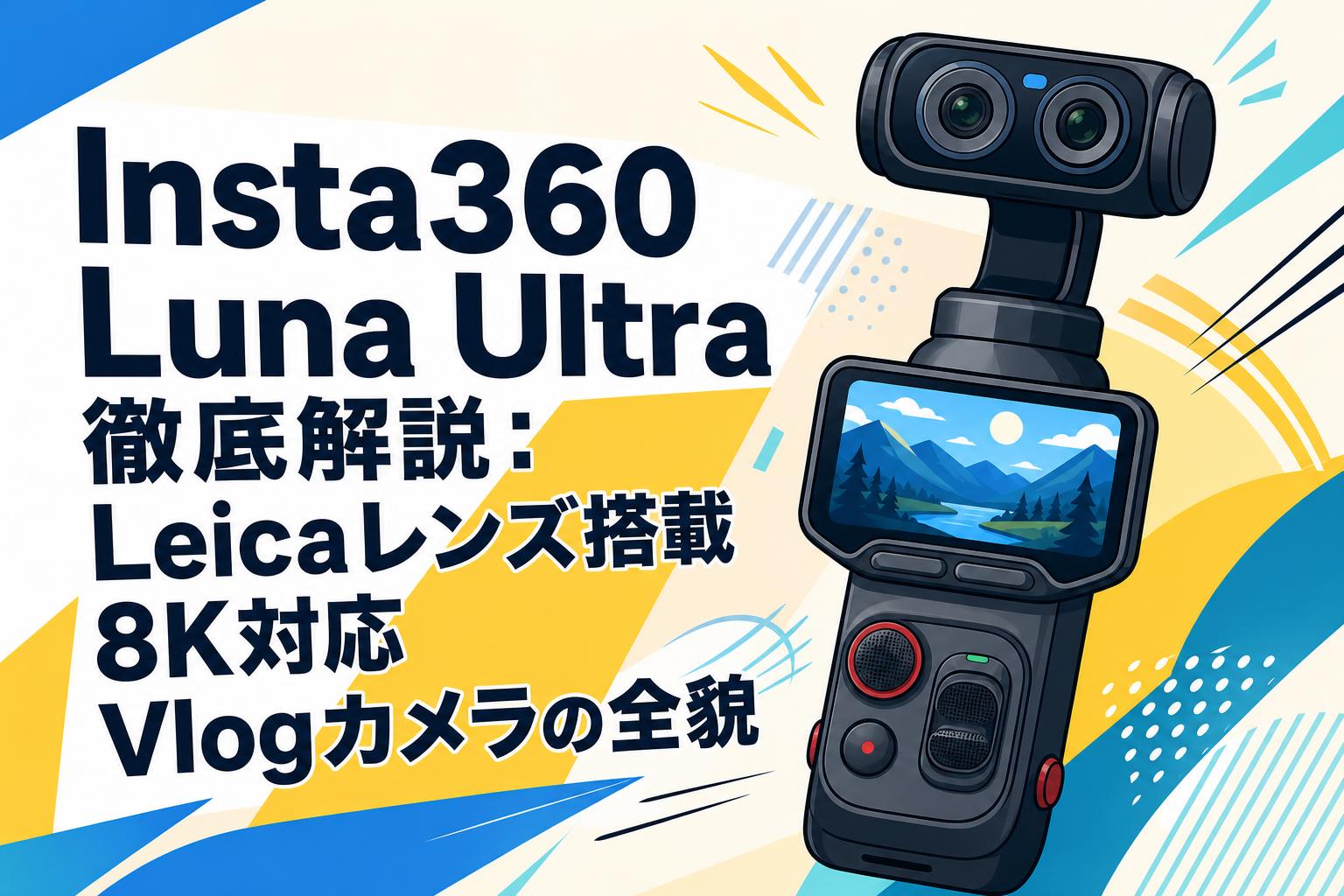 Insta360 Luna Ultra徹底解説：Leicaレンズ搭載8K対応Vlogカメラの全貌