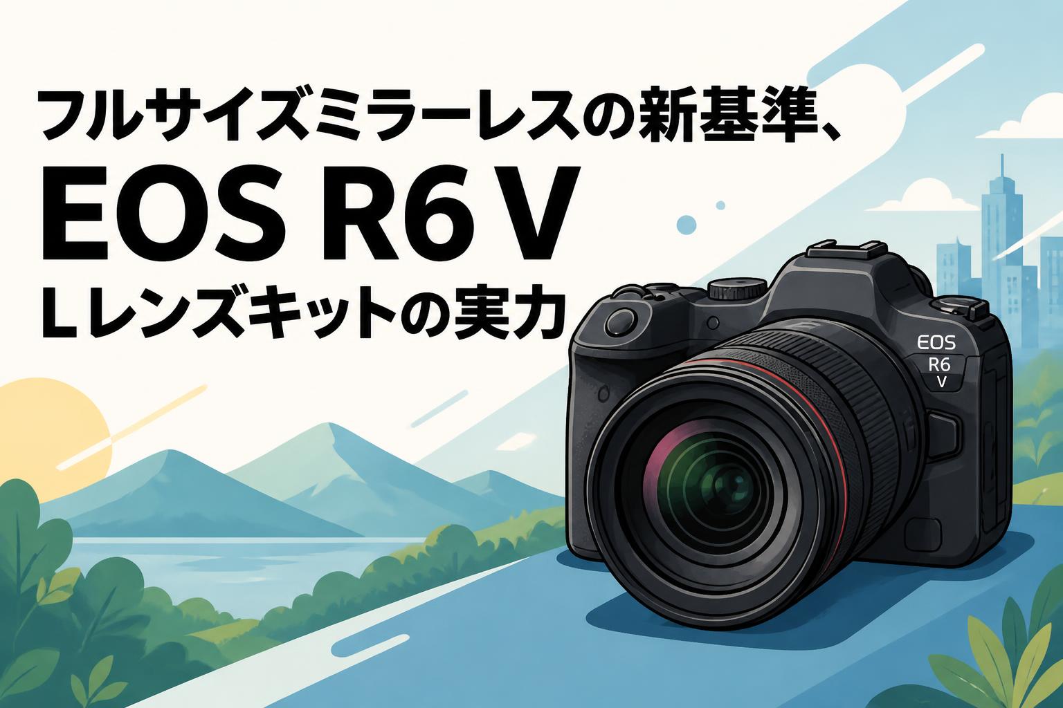 フルサイズミラーレスの新基準、EOS R6 V Lレンズキットの実力