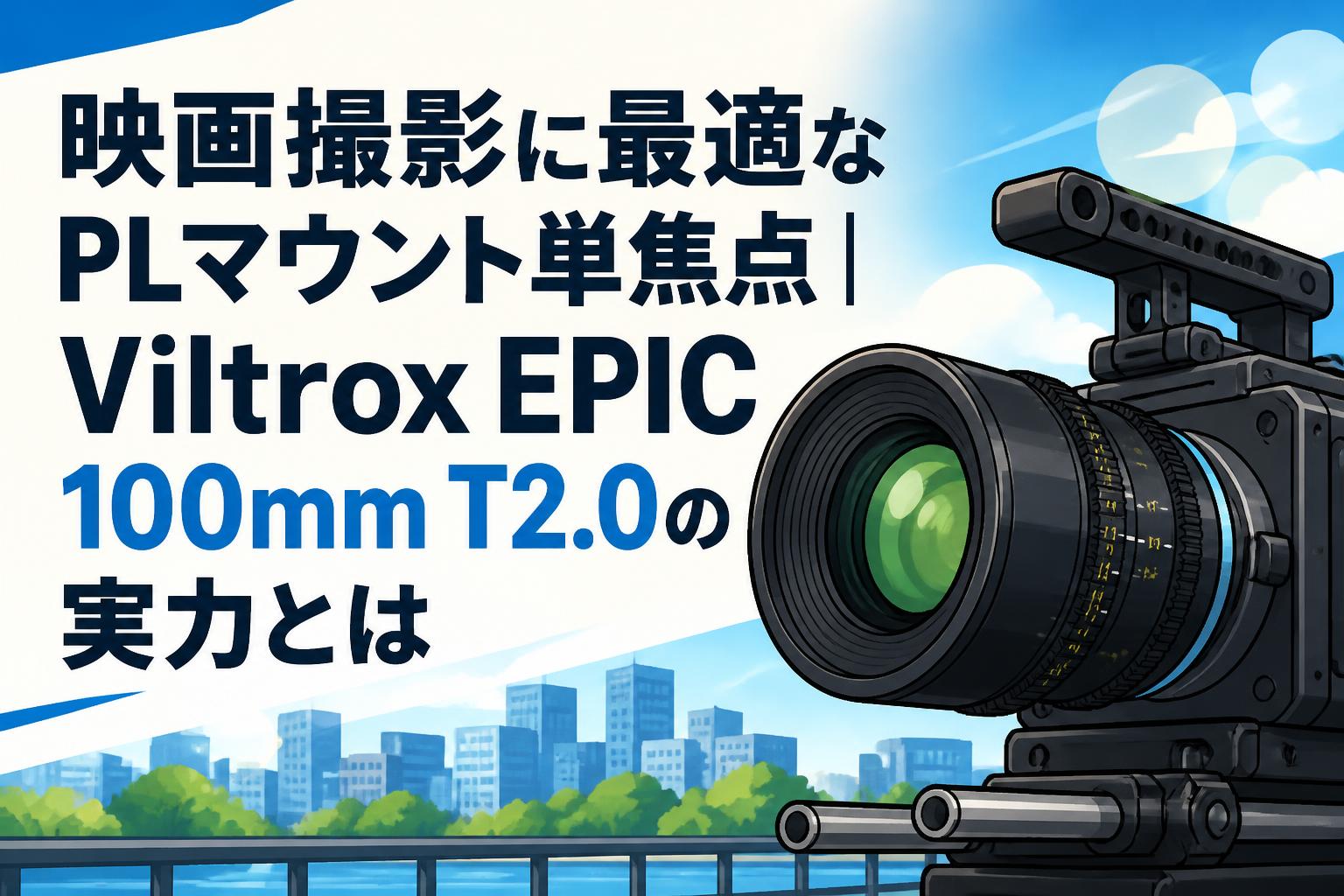 映画撮影に最適なPLマウント単焦点｜Viltrox EPIC 100mm T2.0の実力とは