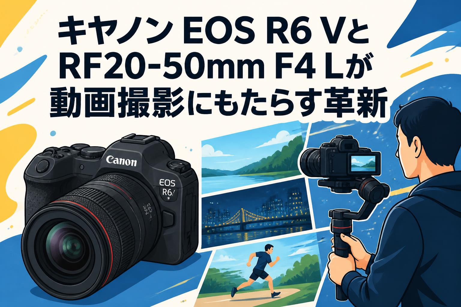 キヤノン EOS R6 VとRF20-50mm F4 Lが動画撮影にもたらす革新