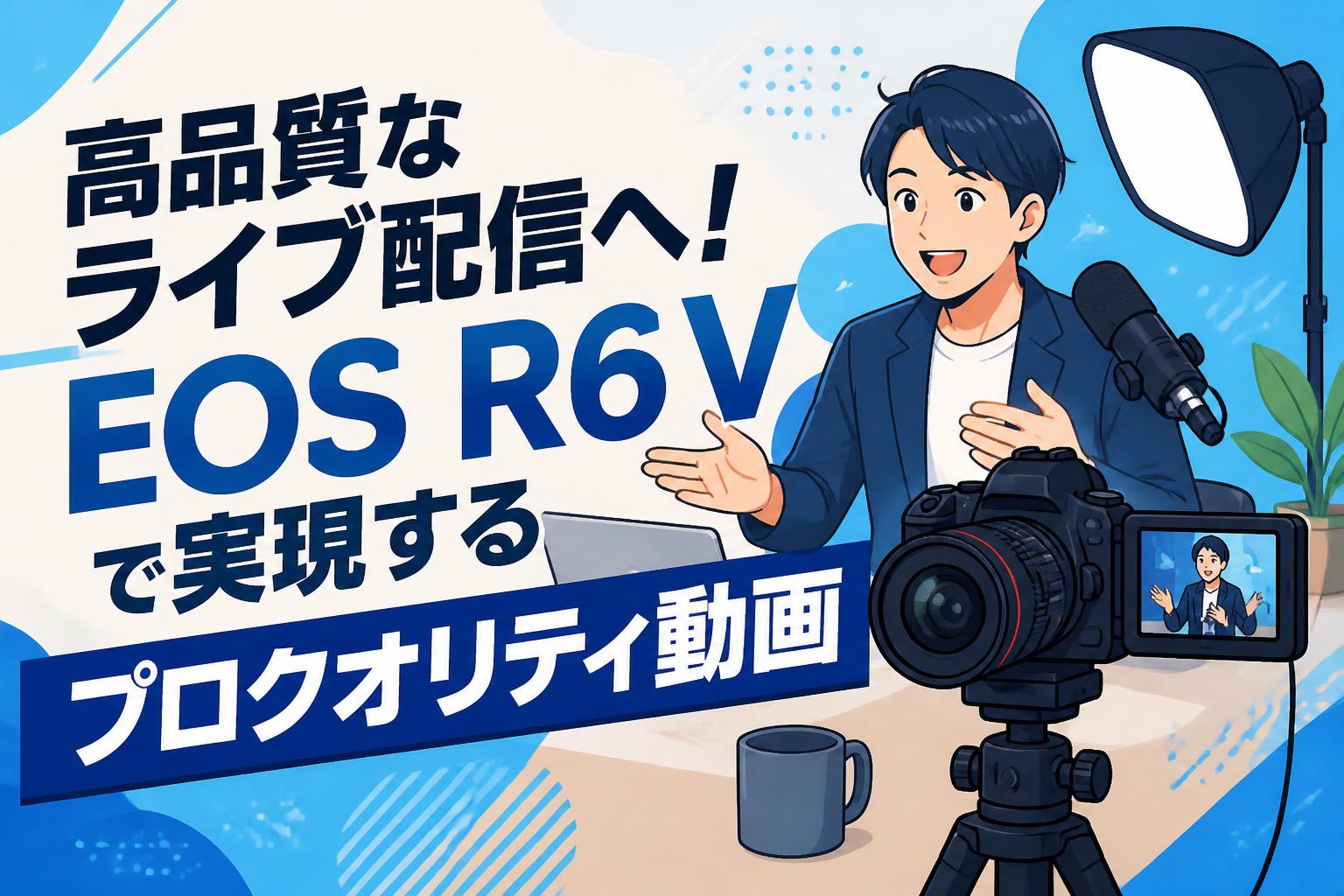 高品質なライブ配信へ！EOS R6 Vで実現するプロクオリティ動画
