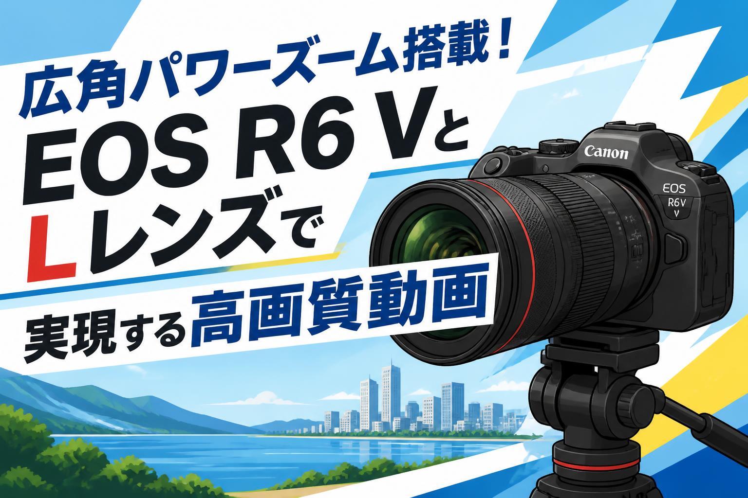 広角パワーズーム搭載！EOS R6 VとLレンズで実現する高画質動画